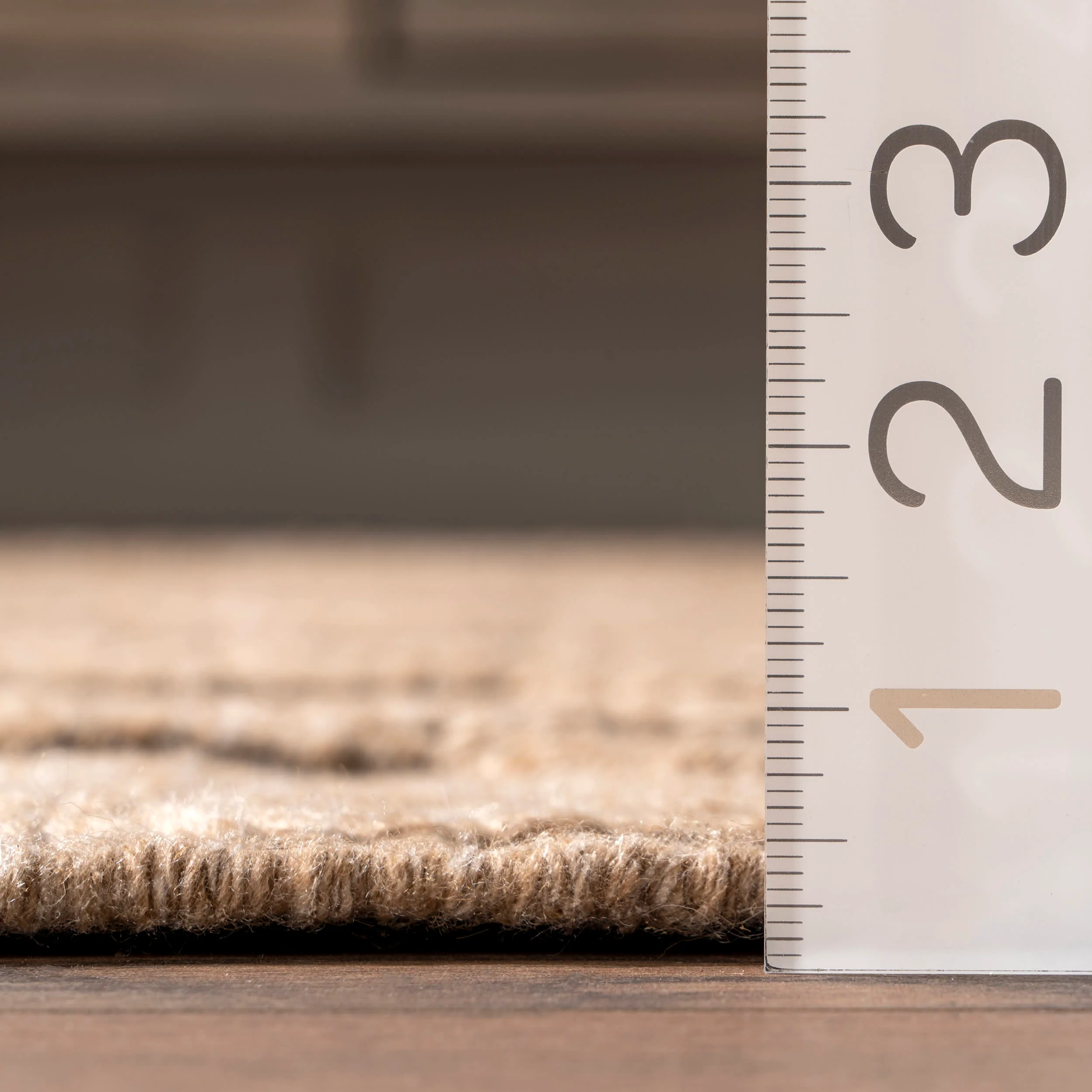 Textured Trellis Rug | Natural - Image 5