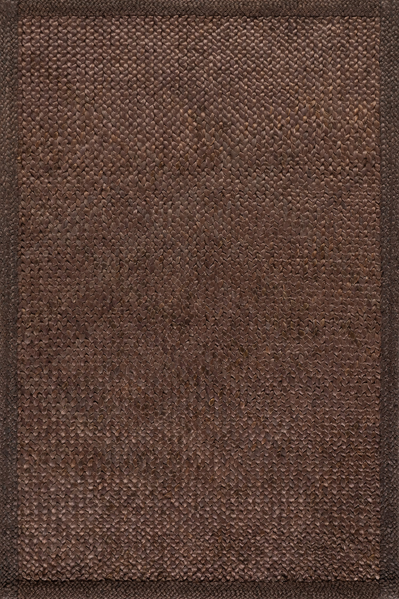 Thale Textured Handmade Jute Rug | Chocolate Brown
