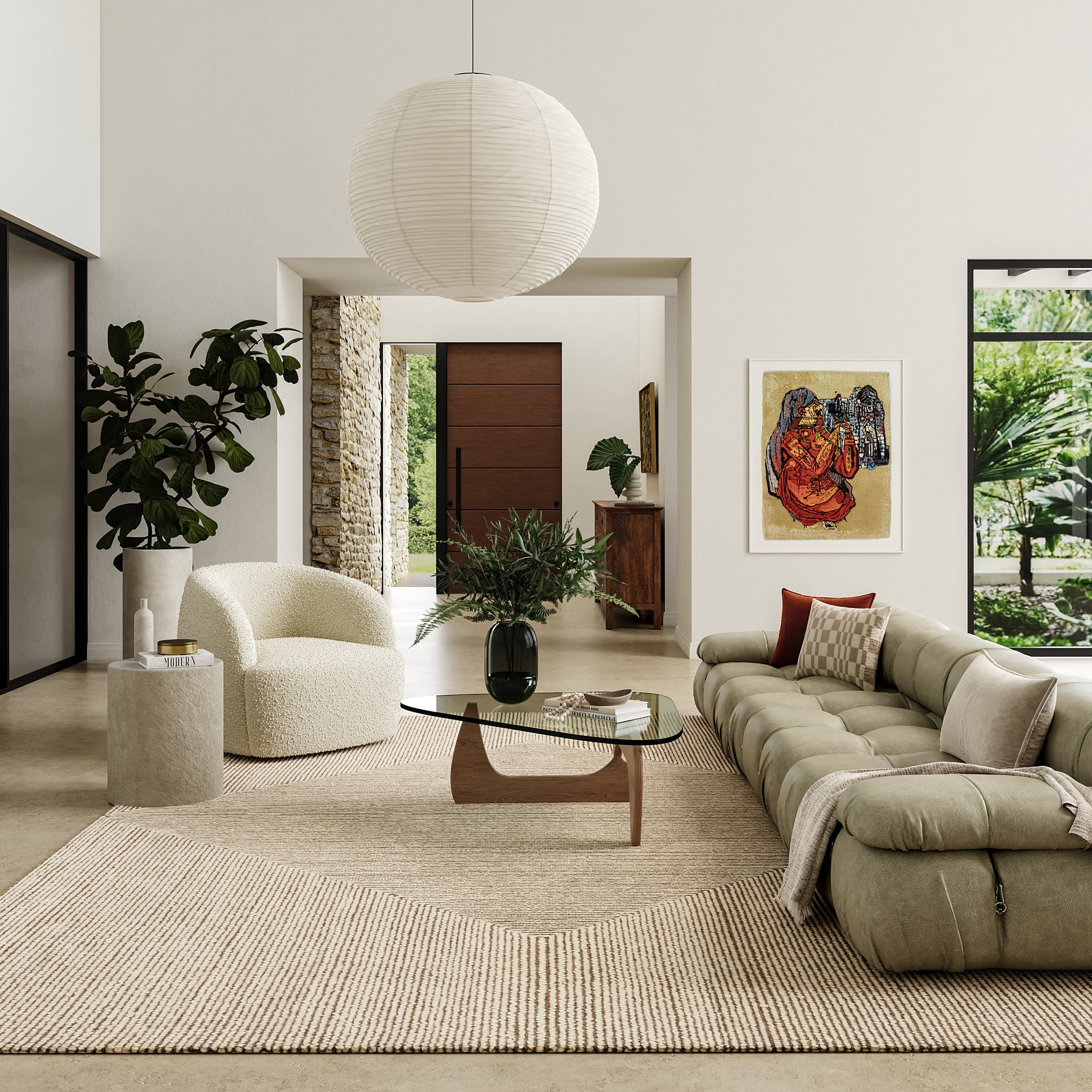 The Stoic Wool Rug | Beige - Image 2