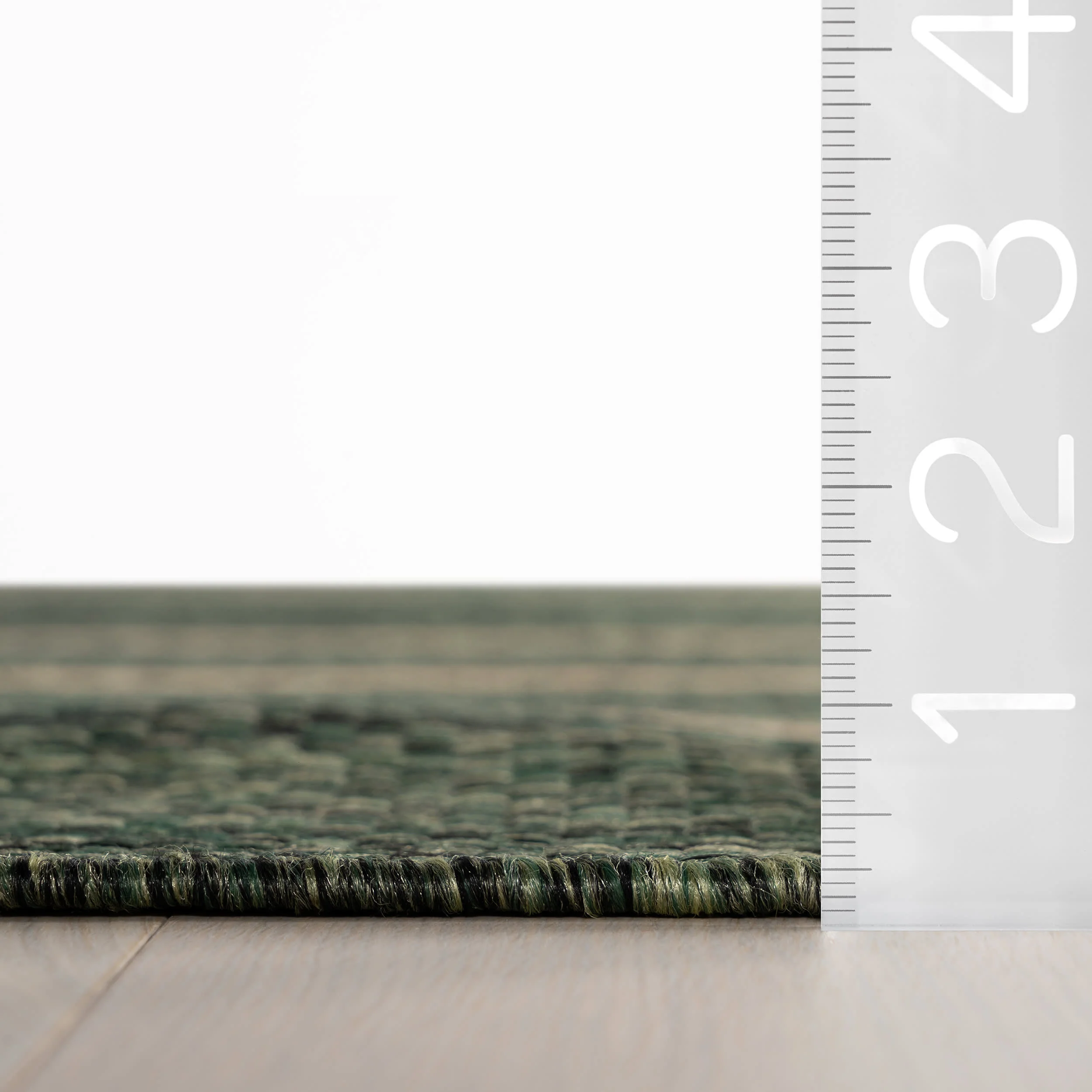 Thena Modern Bordered Indoor/Outdoor Rug | Green - Image 6