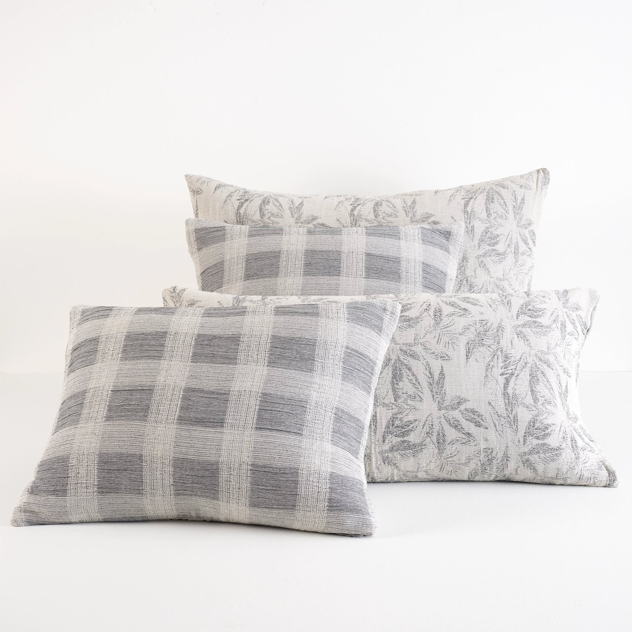 Theodore Matelasse Sham | Charcoal