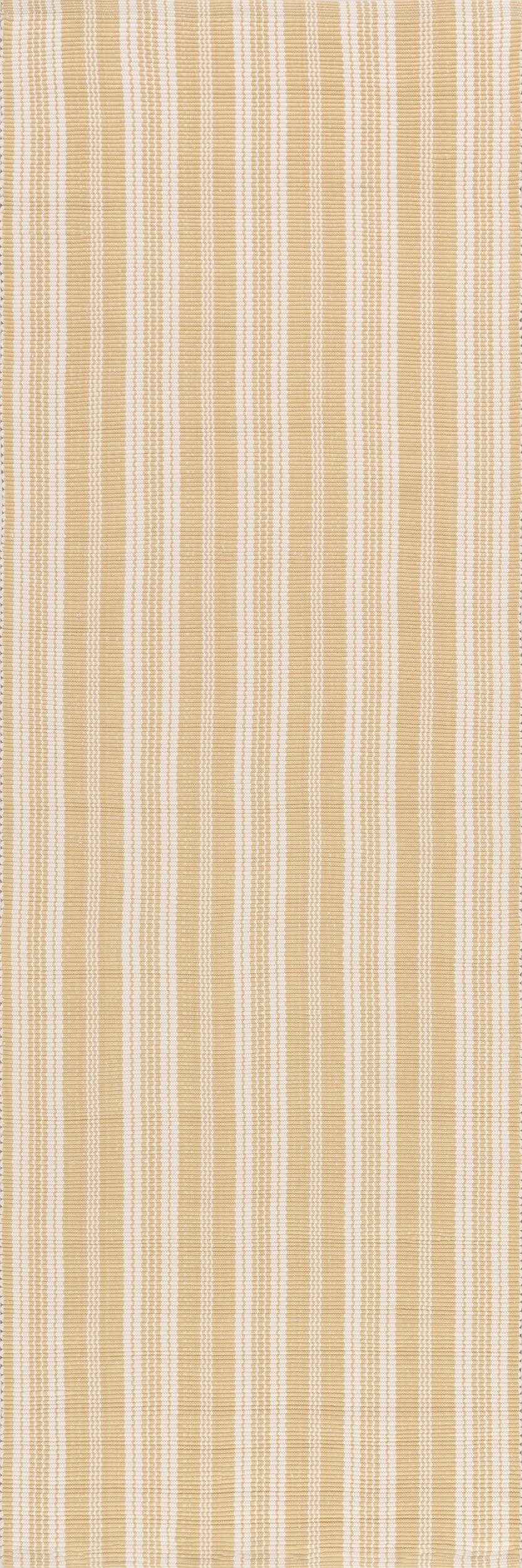 Ticking Stripe Handwoven Indoor/Outdoor Rug | Beige