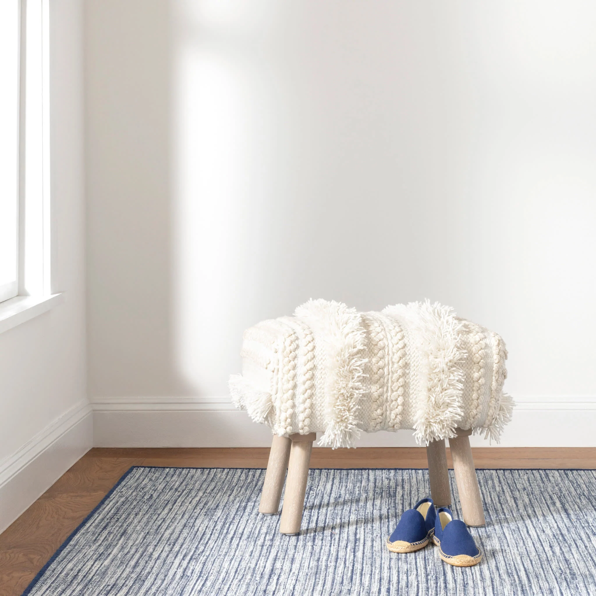 Tideline Handwoven Indoor/Outdoor Custom Rug | Navy - Image 2