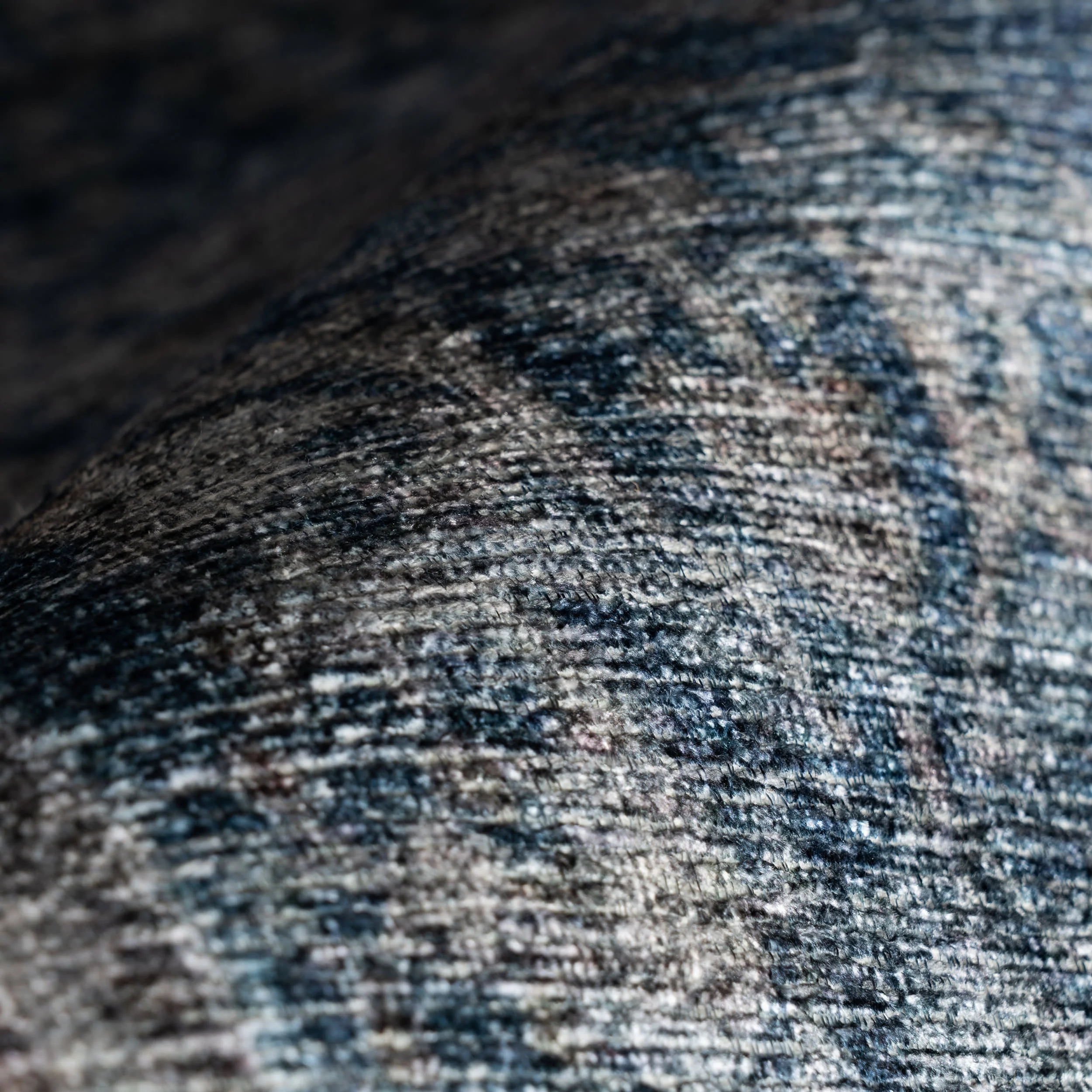 Tila Vintage & Distressed Washable Rug | Blue - Image 3