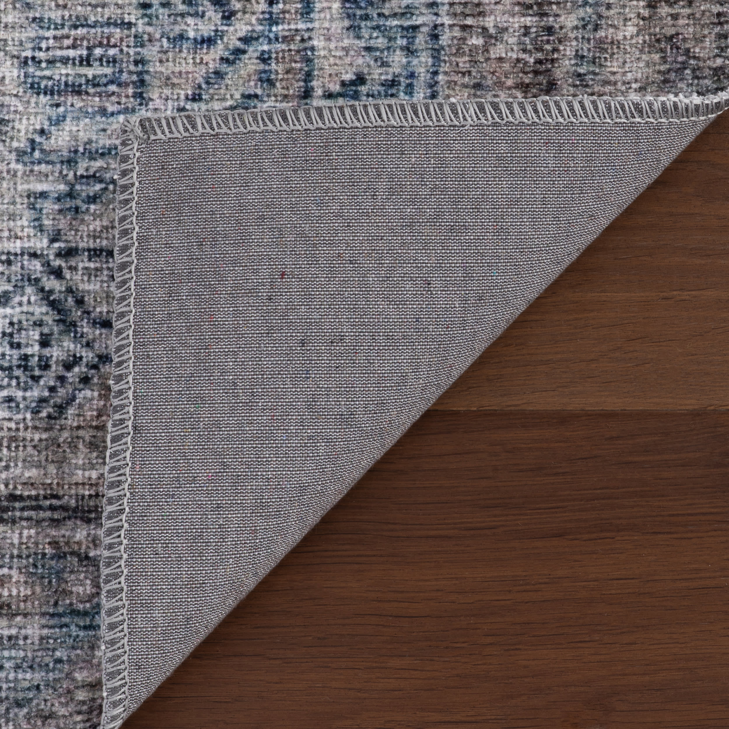 Tila Vintage & Distressed Washable Rug | Blue - Image 8