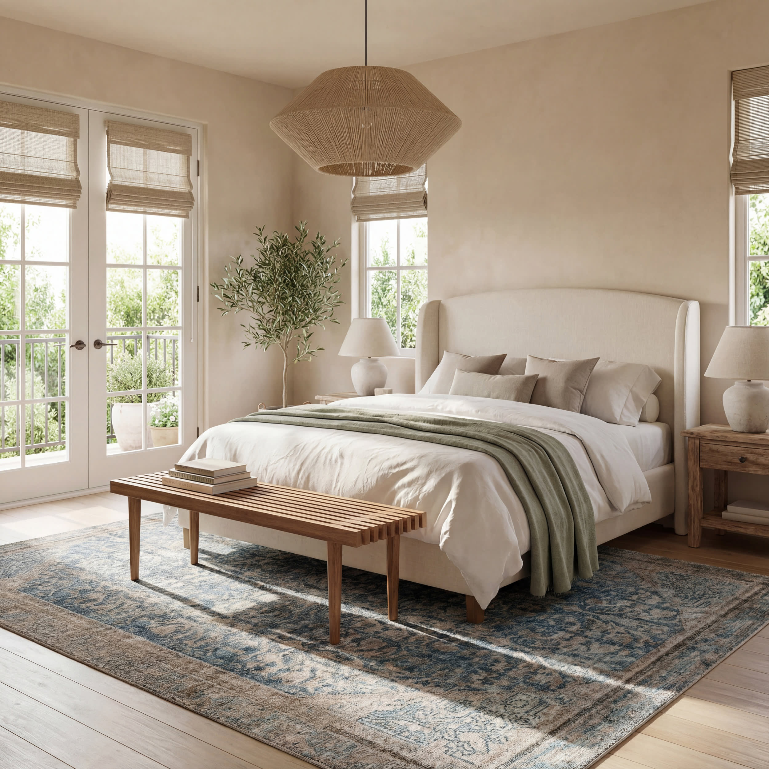 Tila Vintage & Distressed Washable Rug | Blue - Image 9