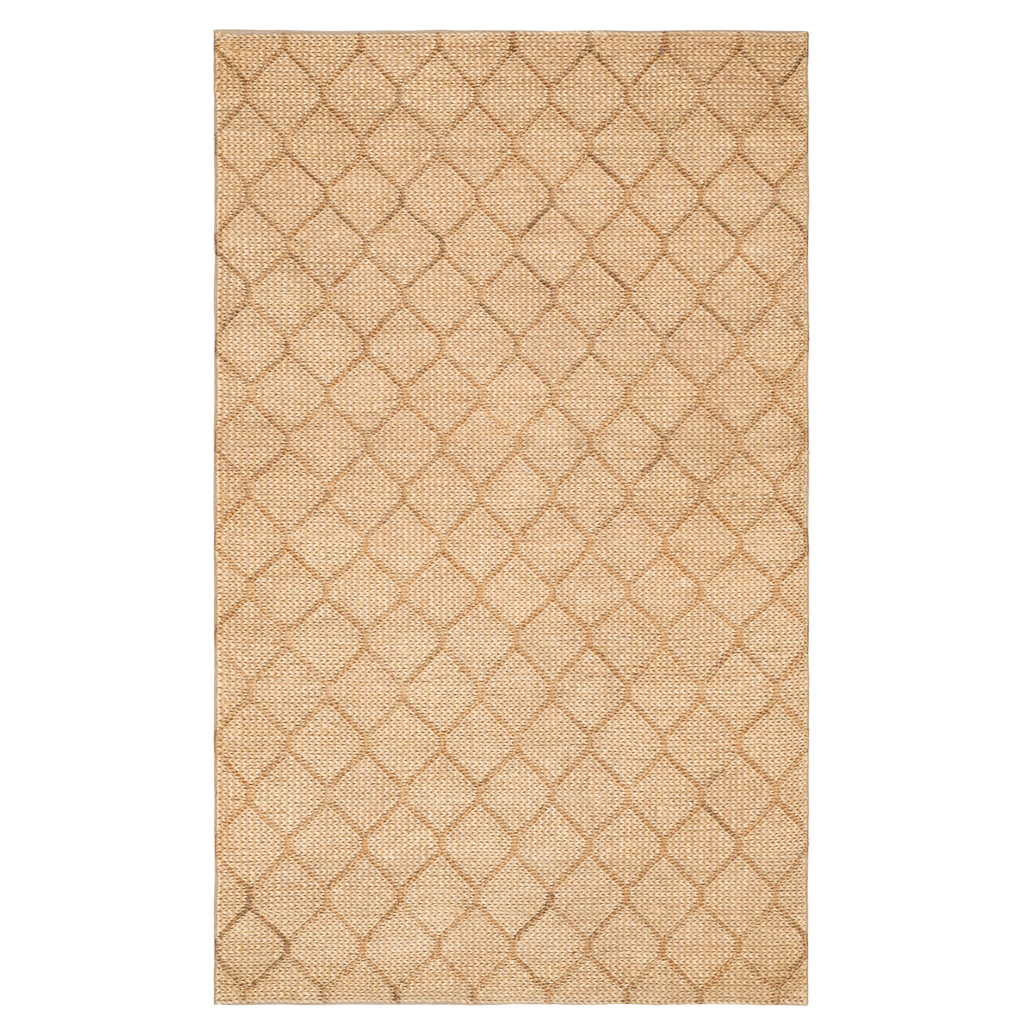 Tiles Handwoven Jute Rug | Natural