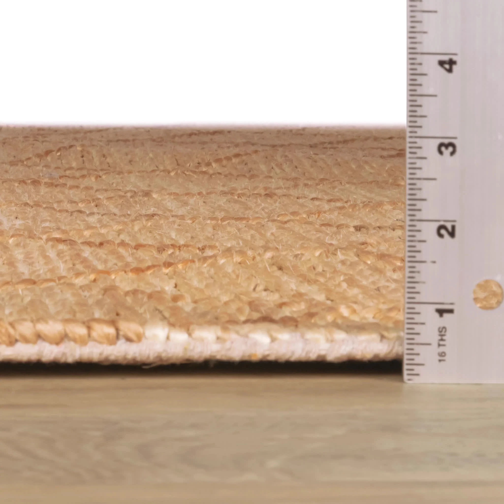 Tiles Handwoven Jute Rug | Natural - Image 4