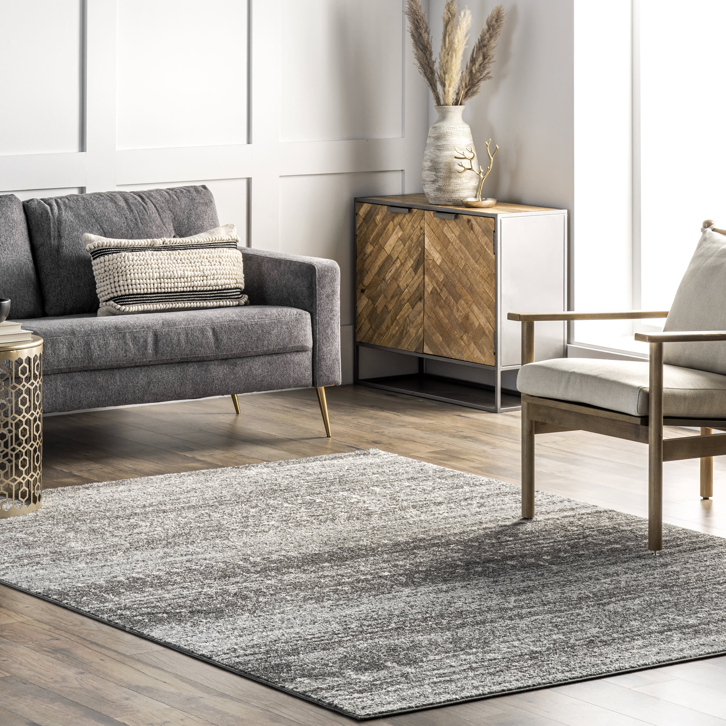 Timeworn Moroccan Rug | Grey - Image 2