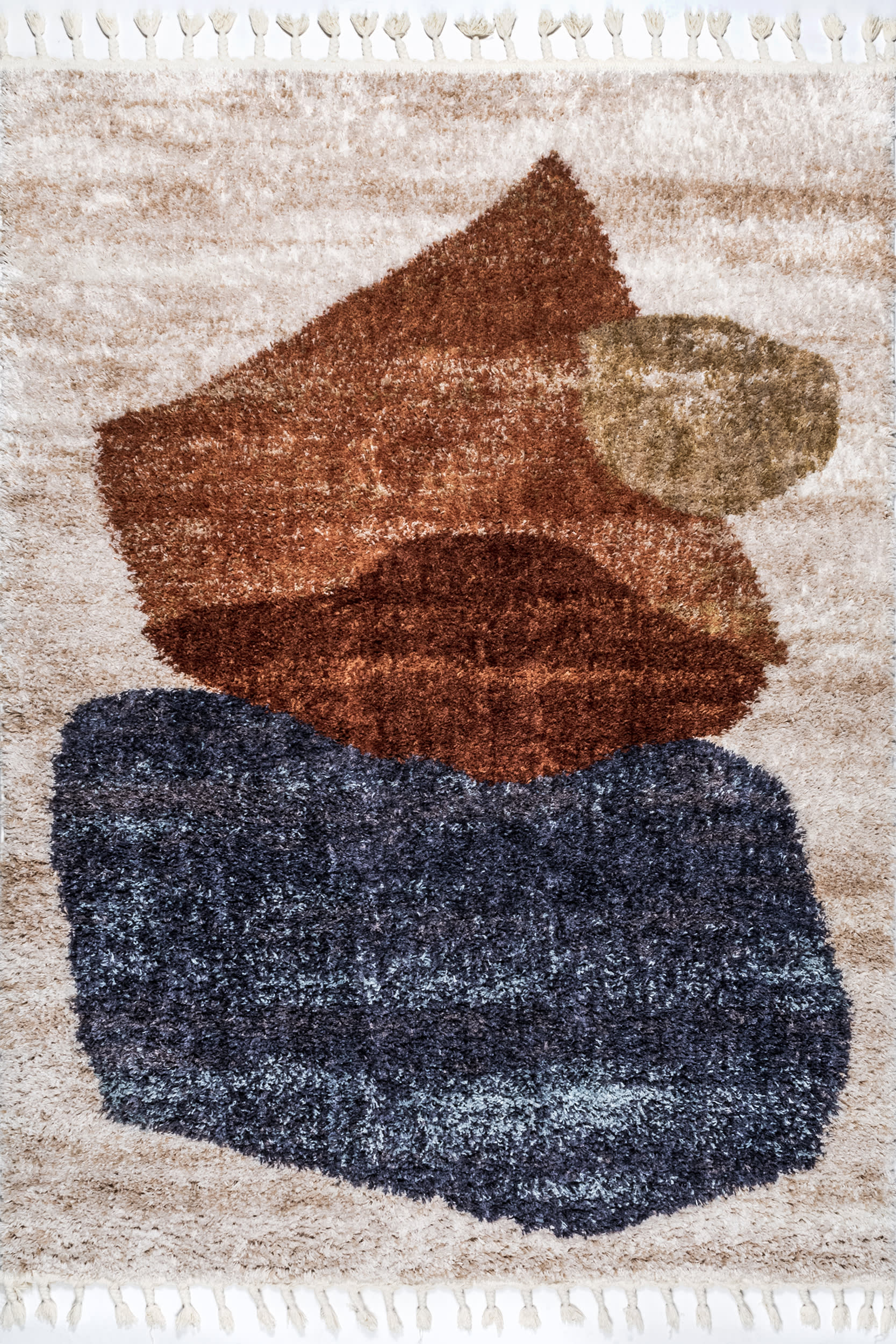 Tina Abstract Shapes Rug | Blue