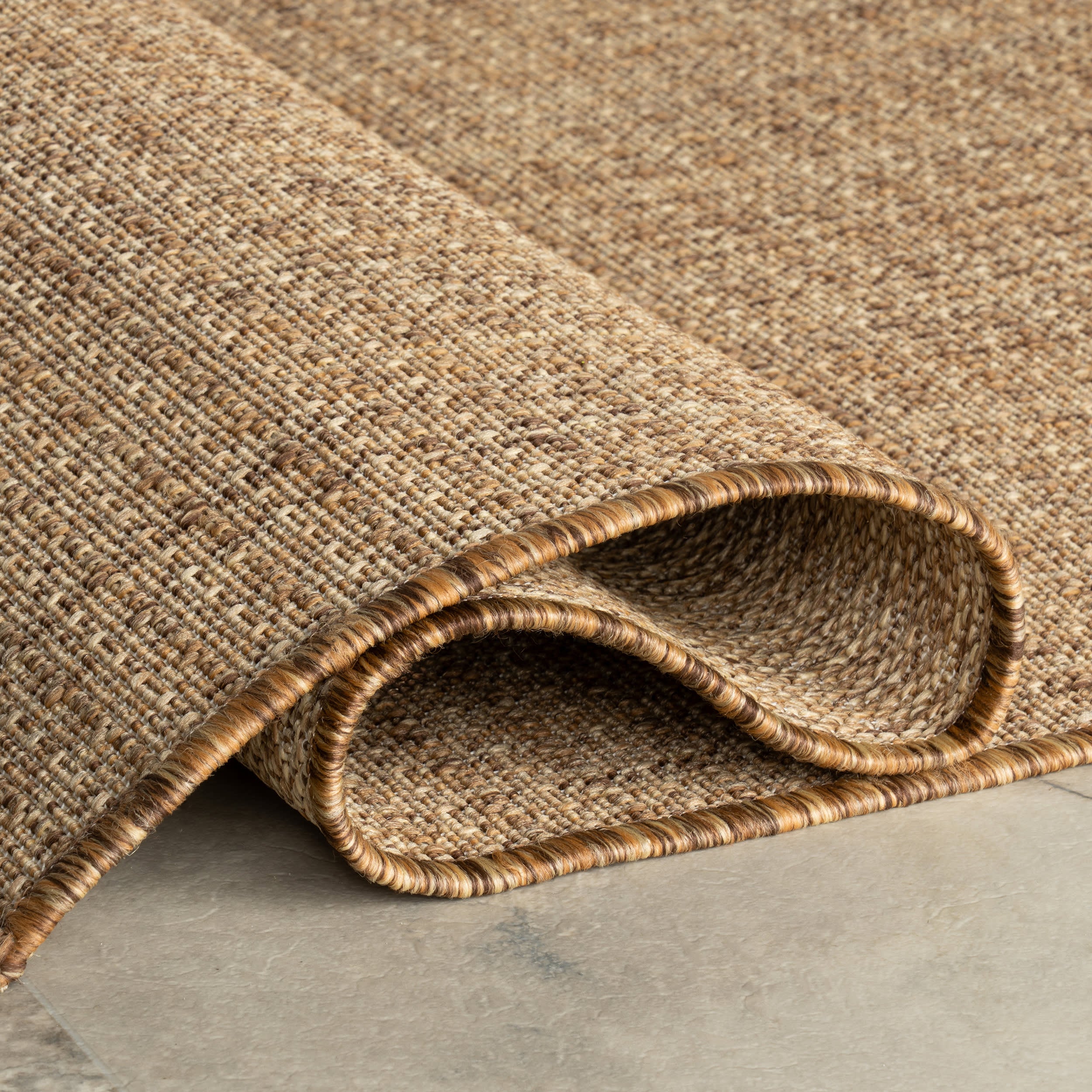 Tirzah Modern Indoor/Outdoor Rug | Light Brown - Image 4