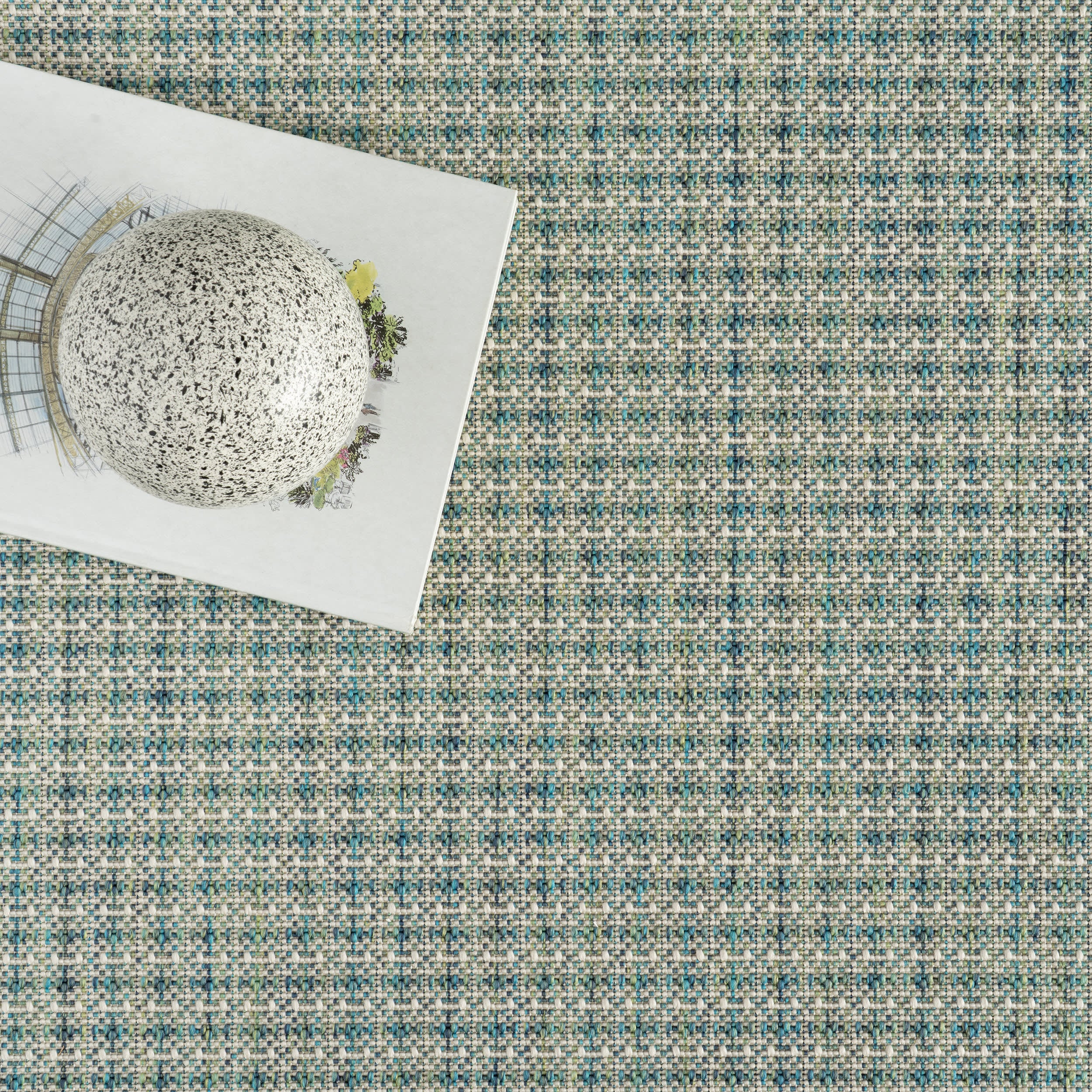 Tirzah Modern Indoor/Outdoor Rug | Teal - Image 3