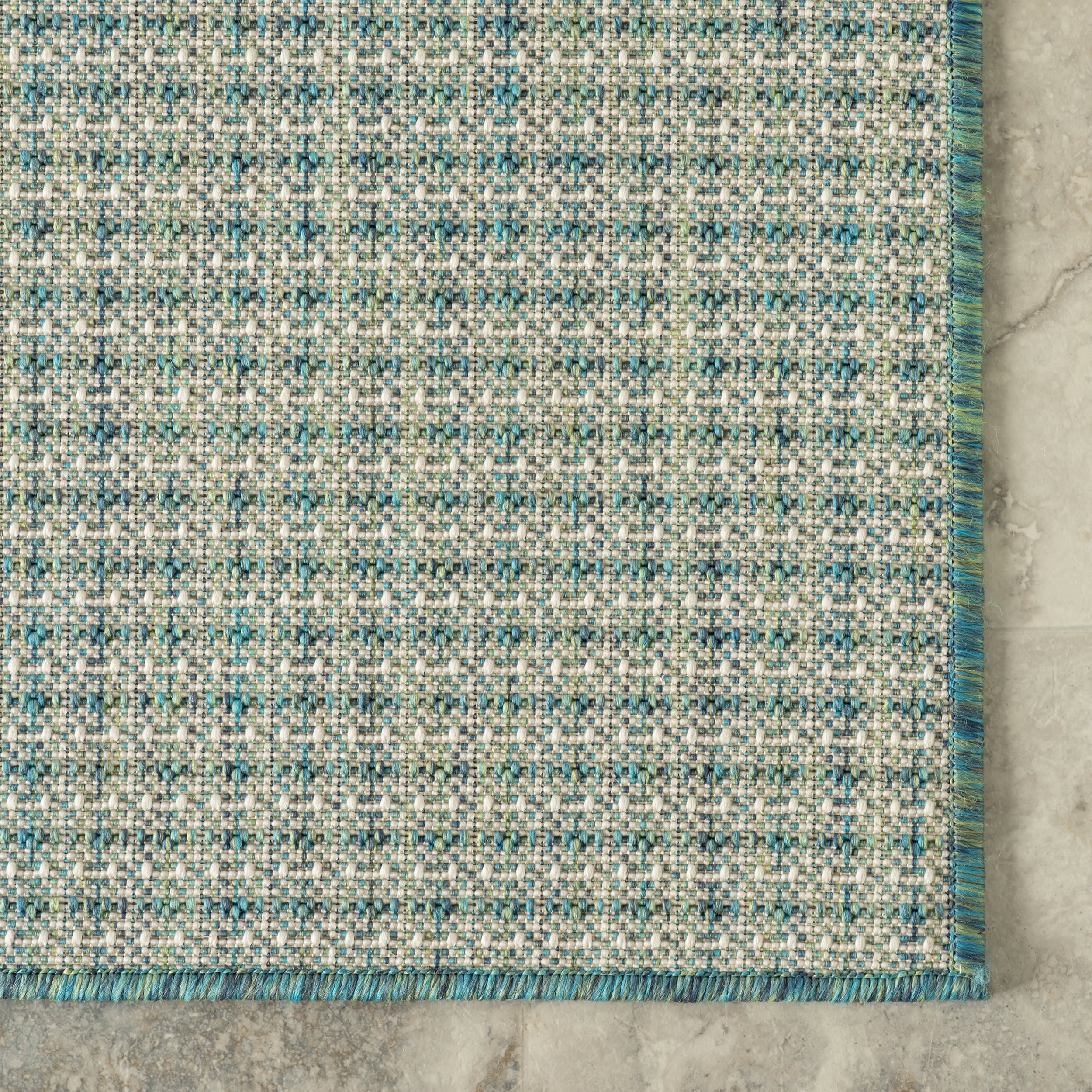 Tirzah Modern Indoor/Outdoor Rug | Teal - Image 7