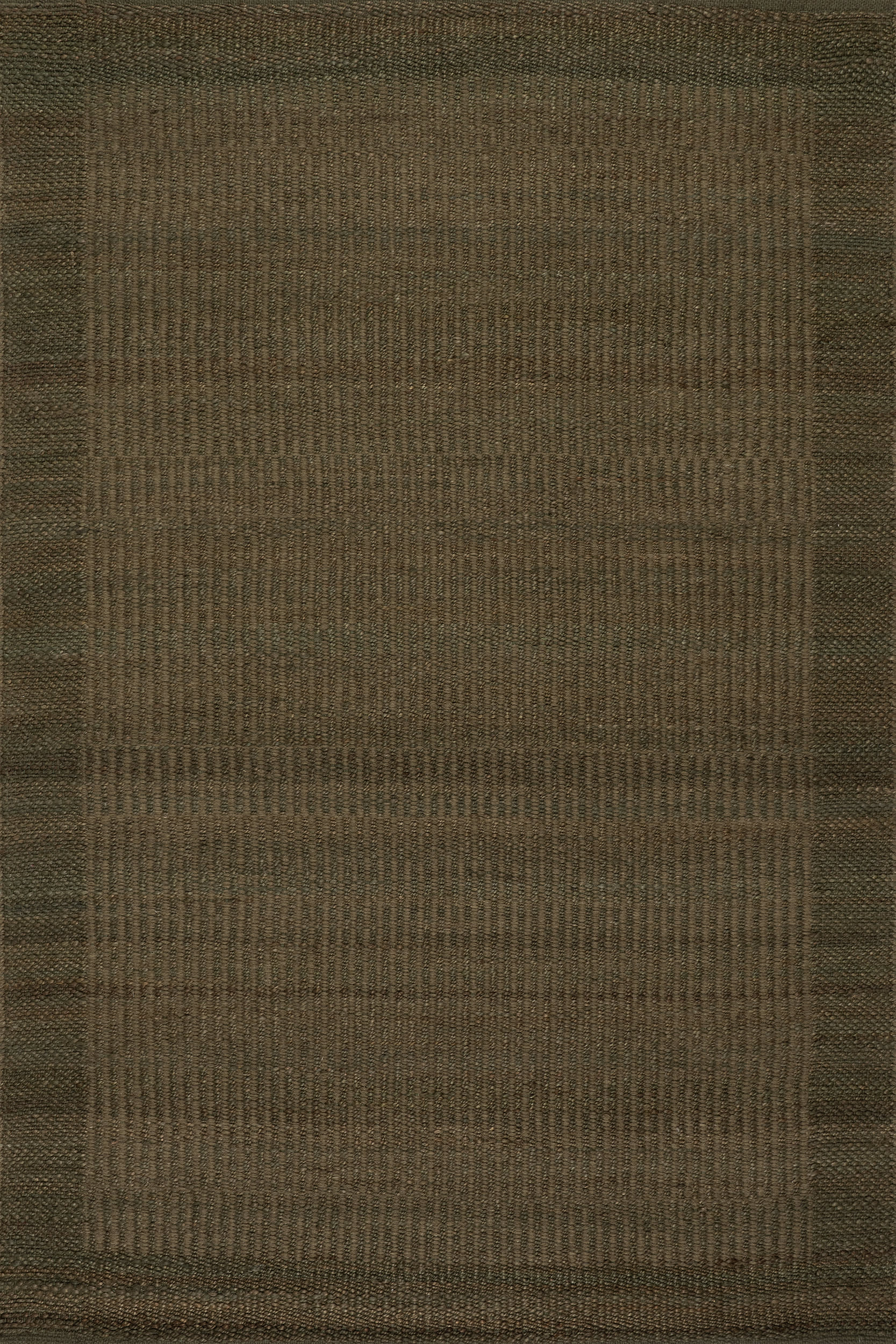 Tiziri Striped Moroccan Hand Woven Jute Rug | Green