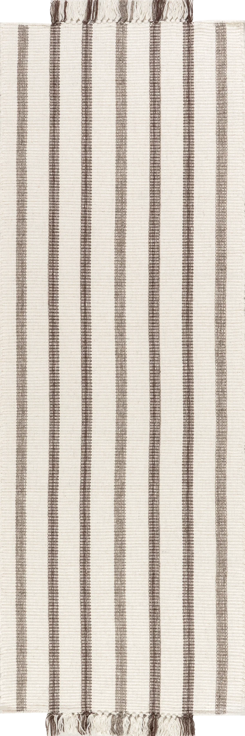 Toluca Striped Wool Rug | Ivory