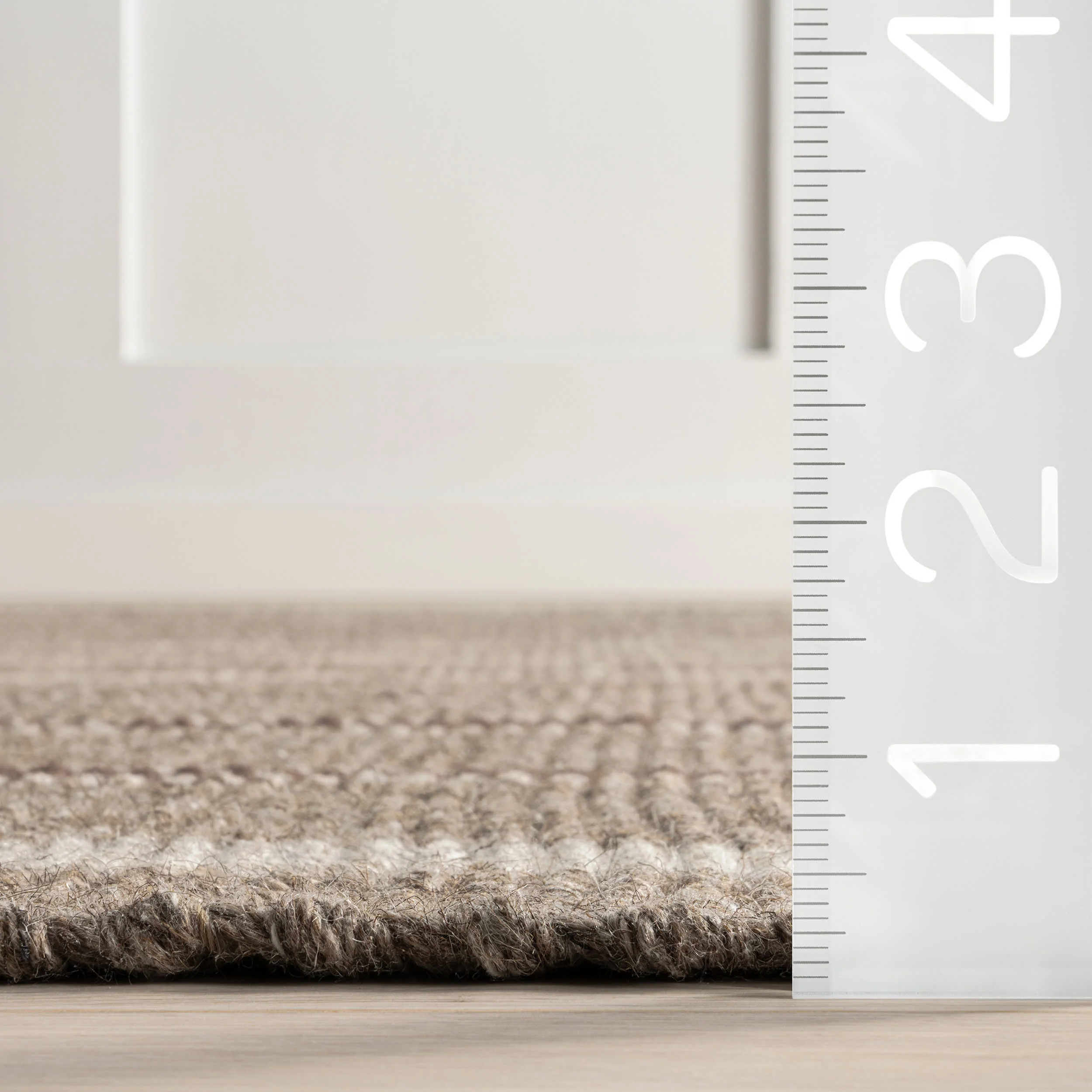 Toluca Striped Wool Rug | Taupe - Image 5
