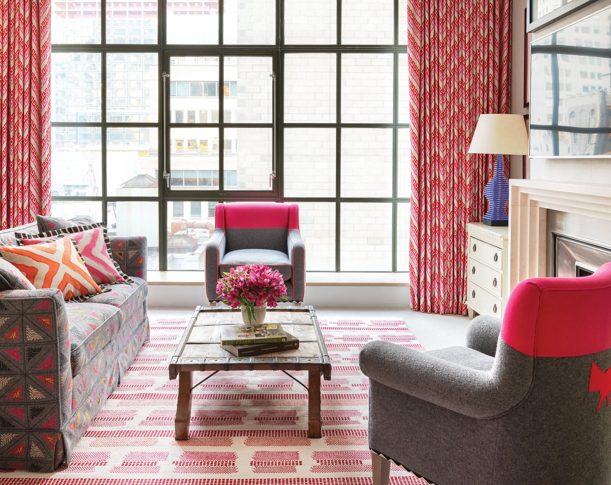 Tread Lightly Handwoven Cotton Rug | Pink - Image 2