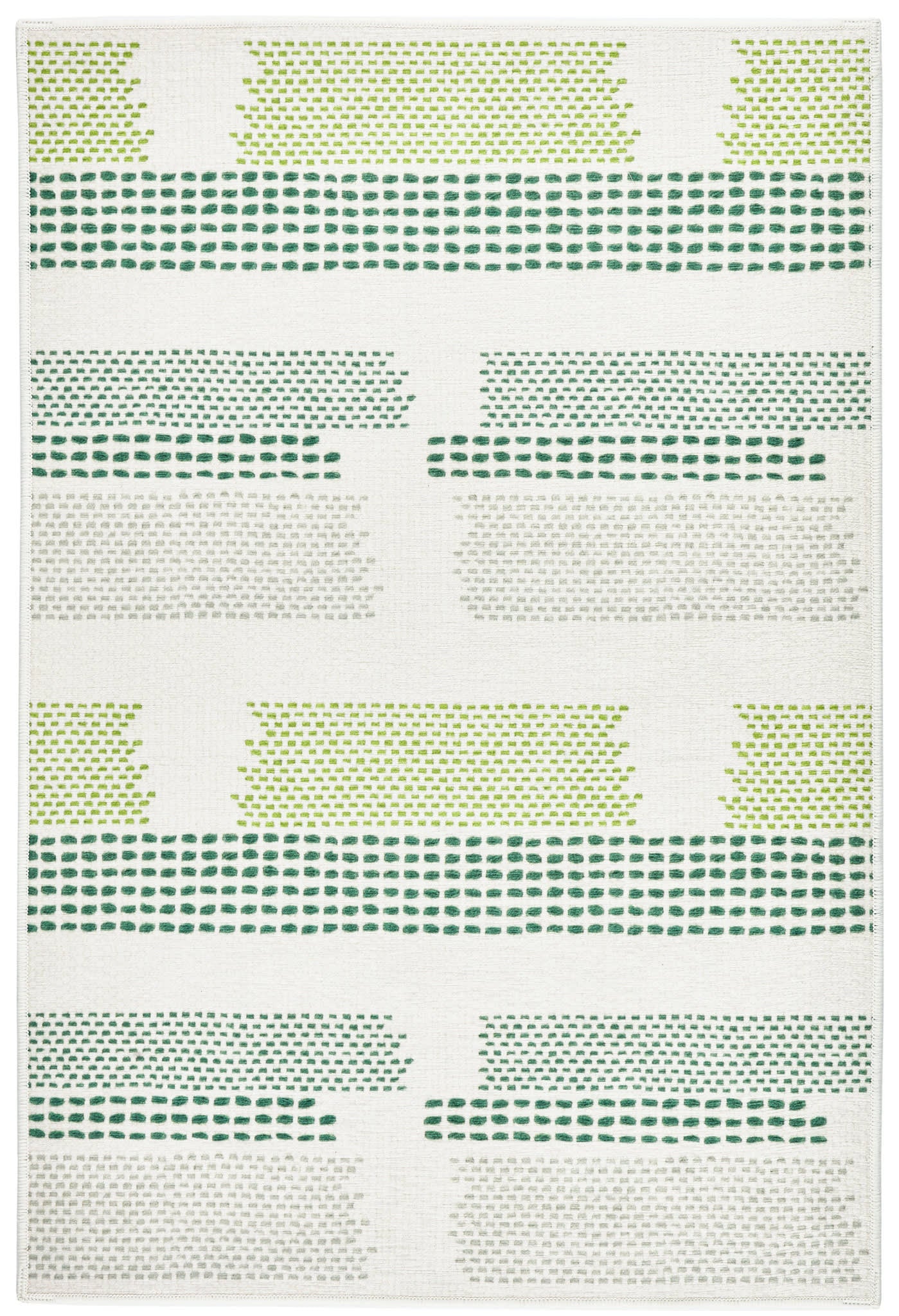 Tread Lightly Machine Washable Rug | Green
