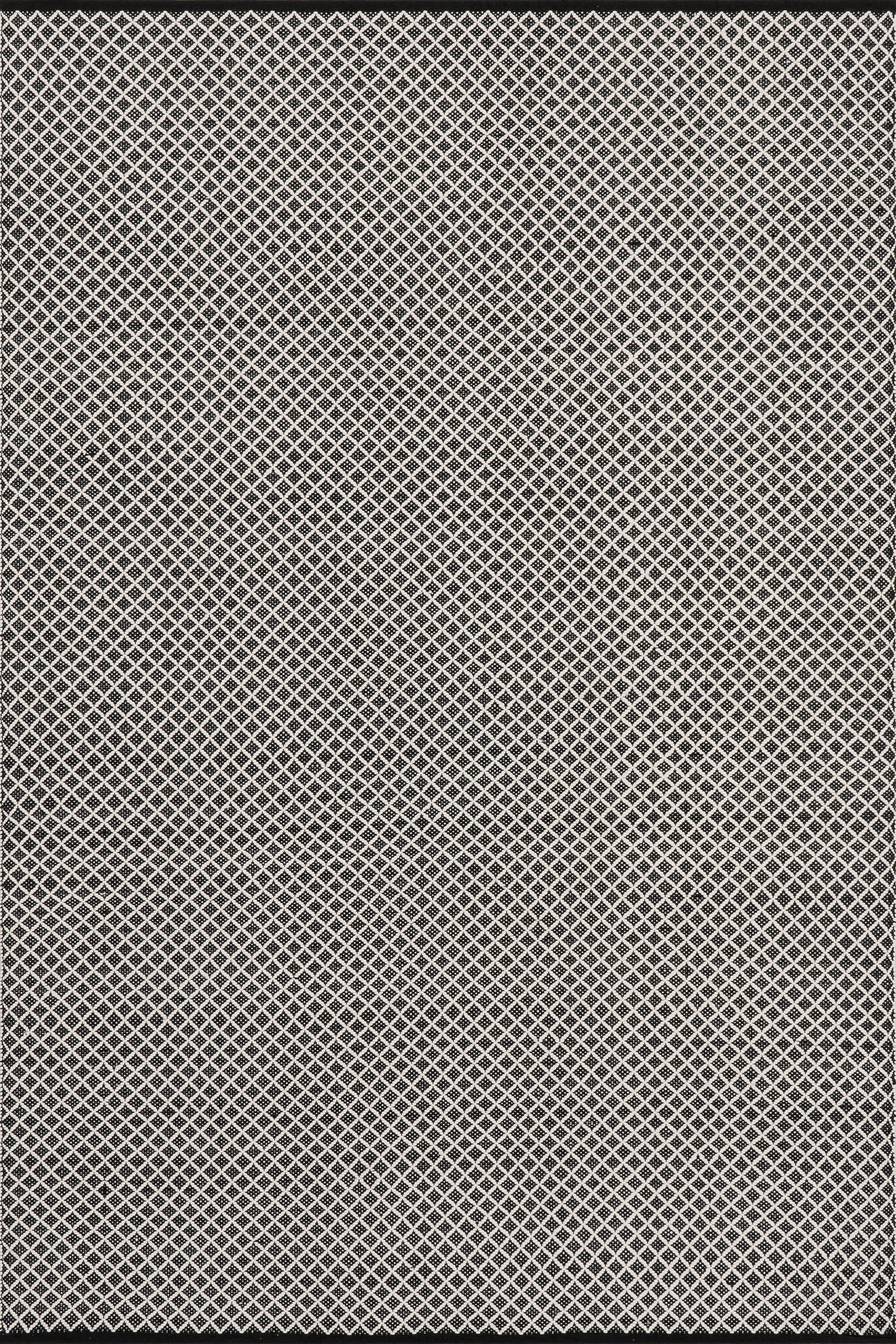 Trellis Handwoven Indoor/Outdoor Rug | Black