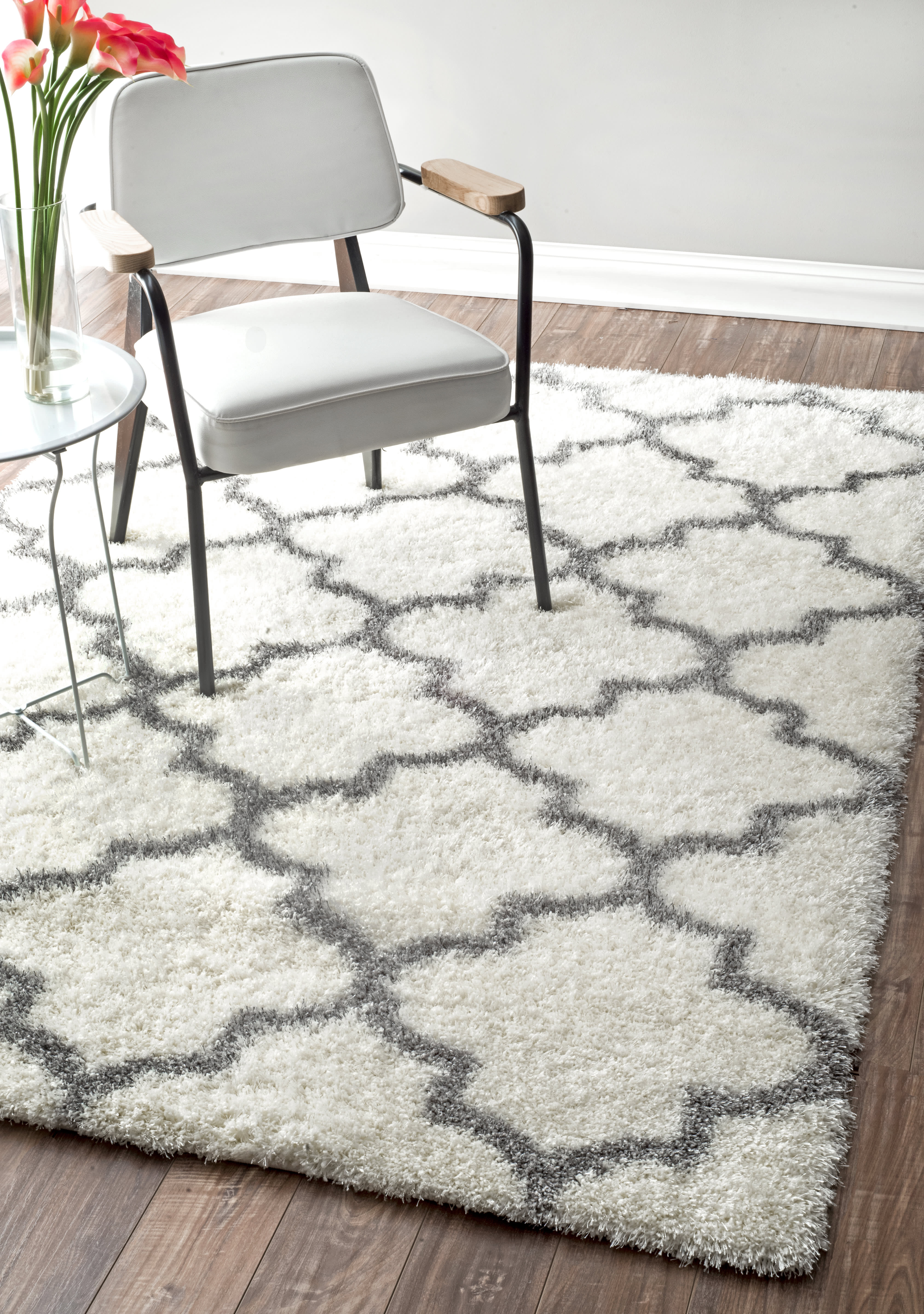Trellis Shag Rug | Ivory - Image 2