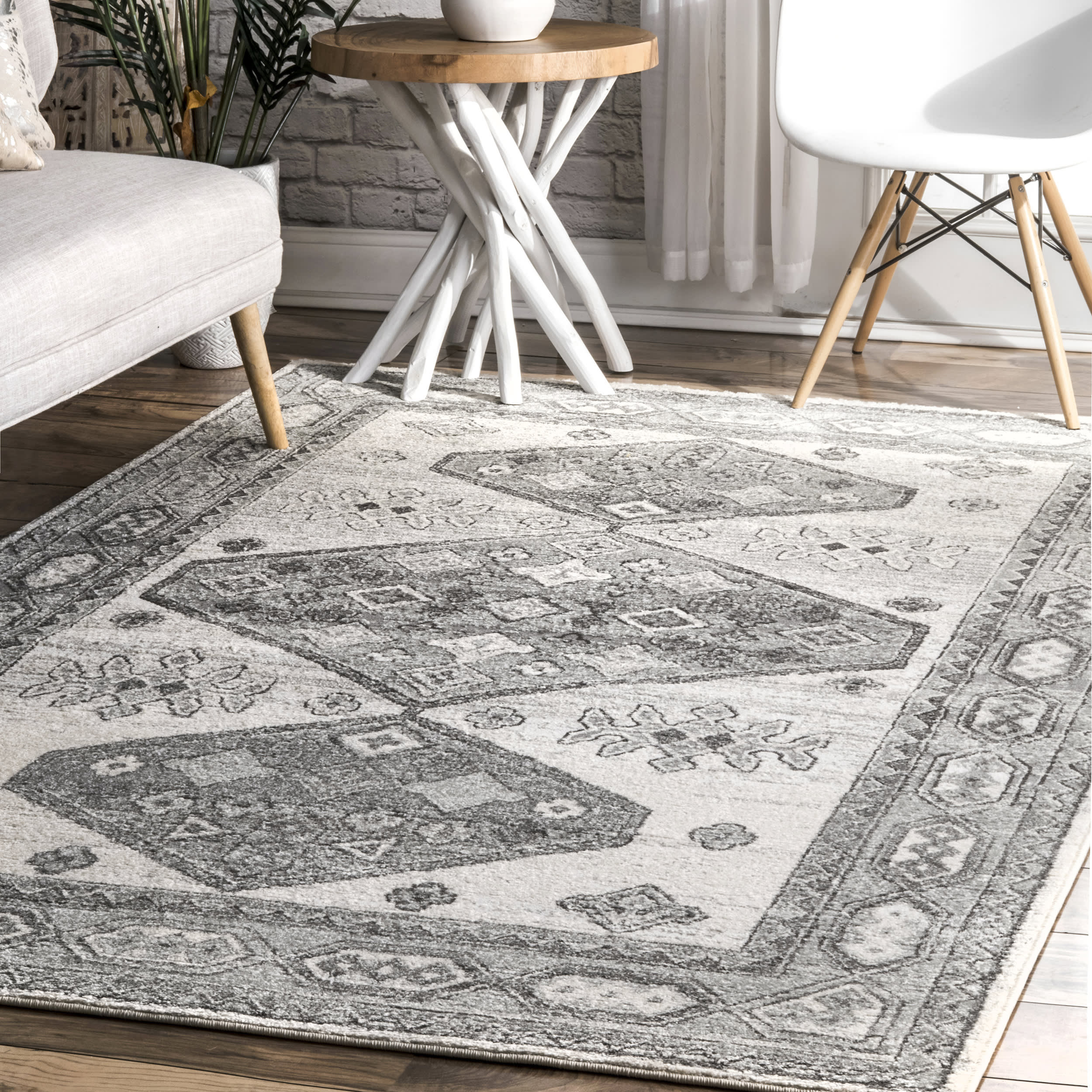Tribal Cartouche Rug | Beige - Image 2