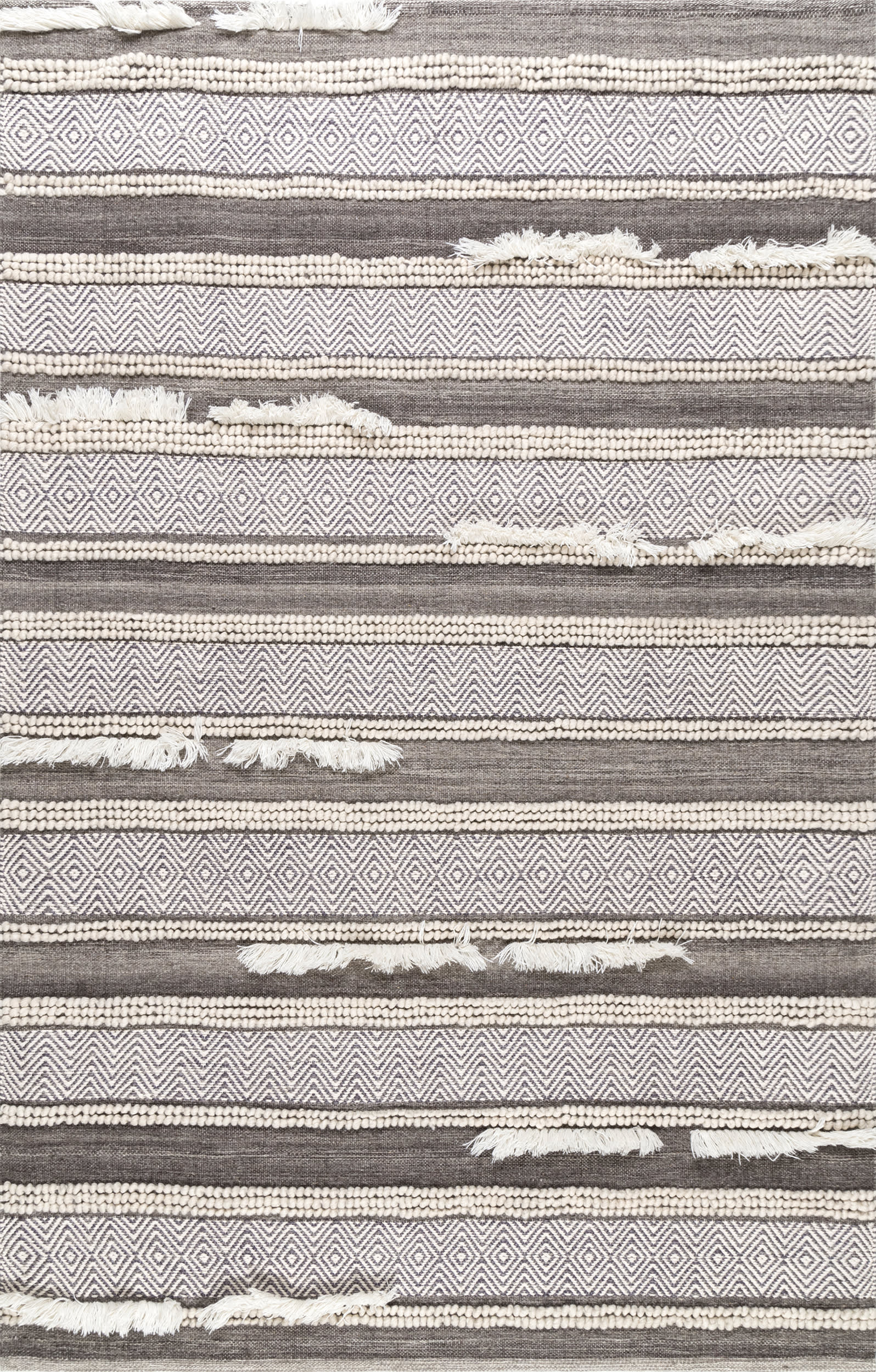 Tribal Chevron Stripes Rug | Brown