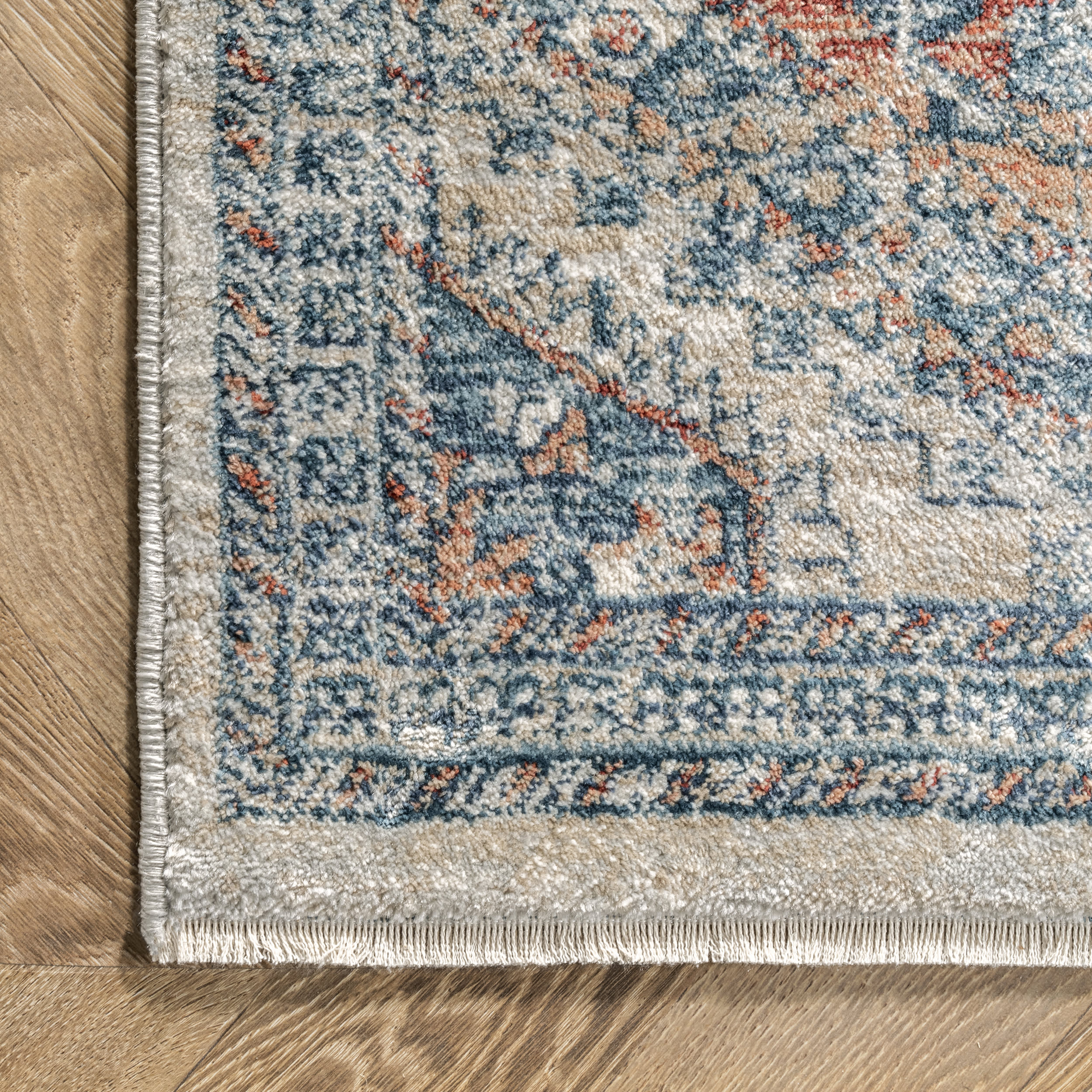 Tribal Trellis Rug | Grey - Image 3