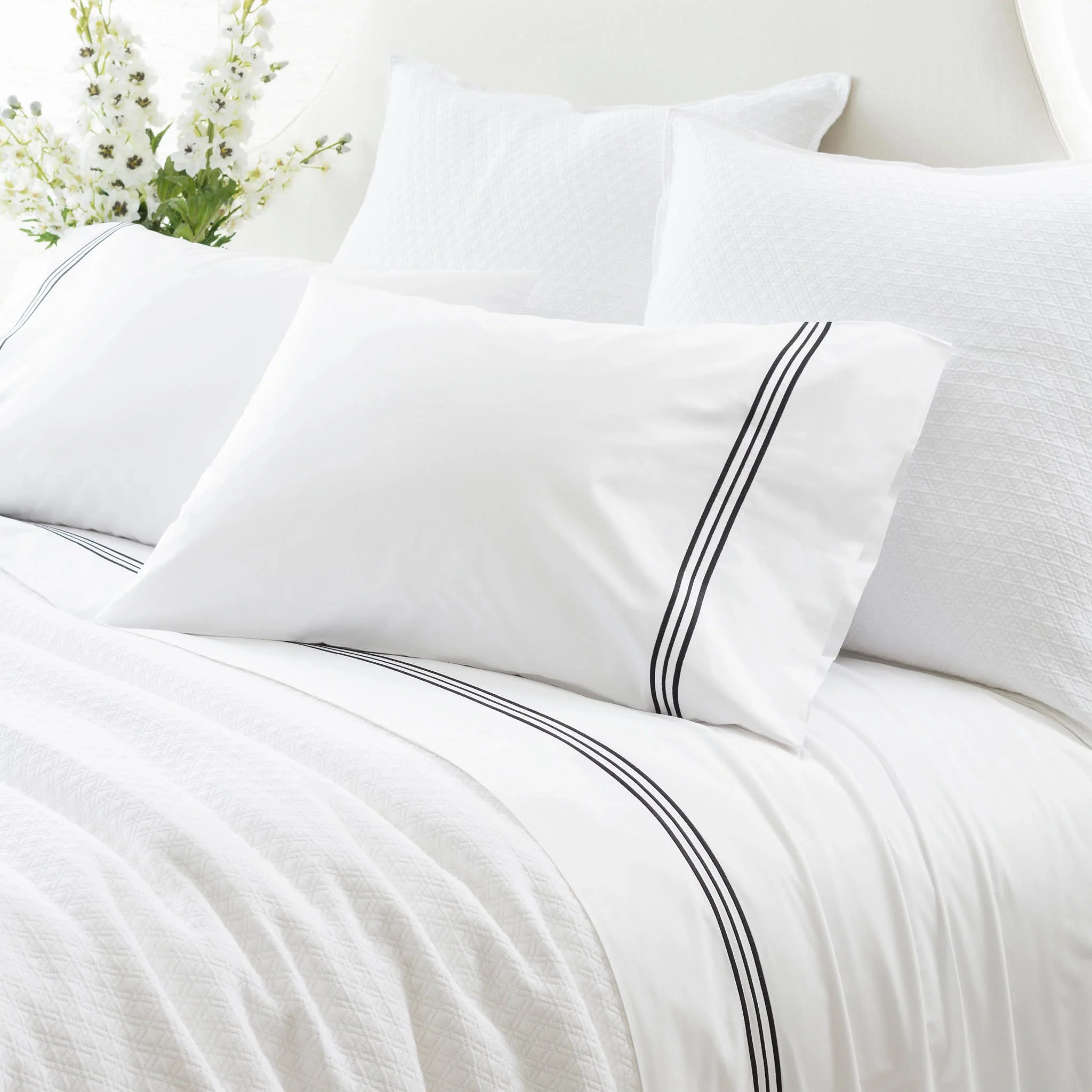 Trio Pillowcases (Pair) | Black
