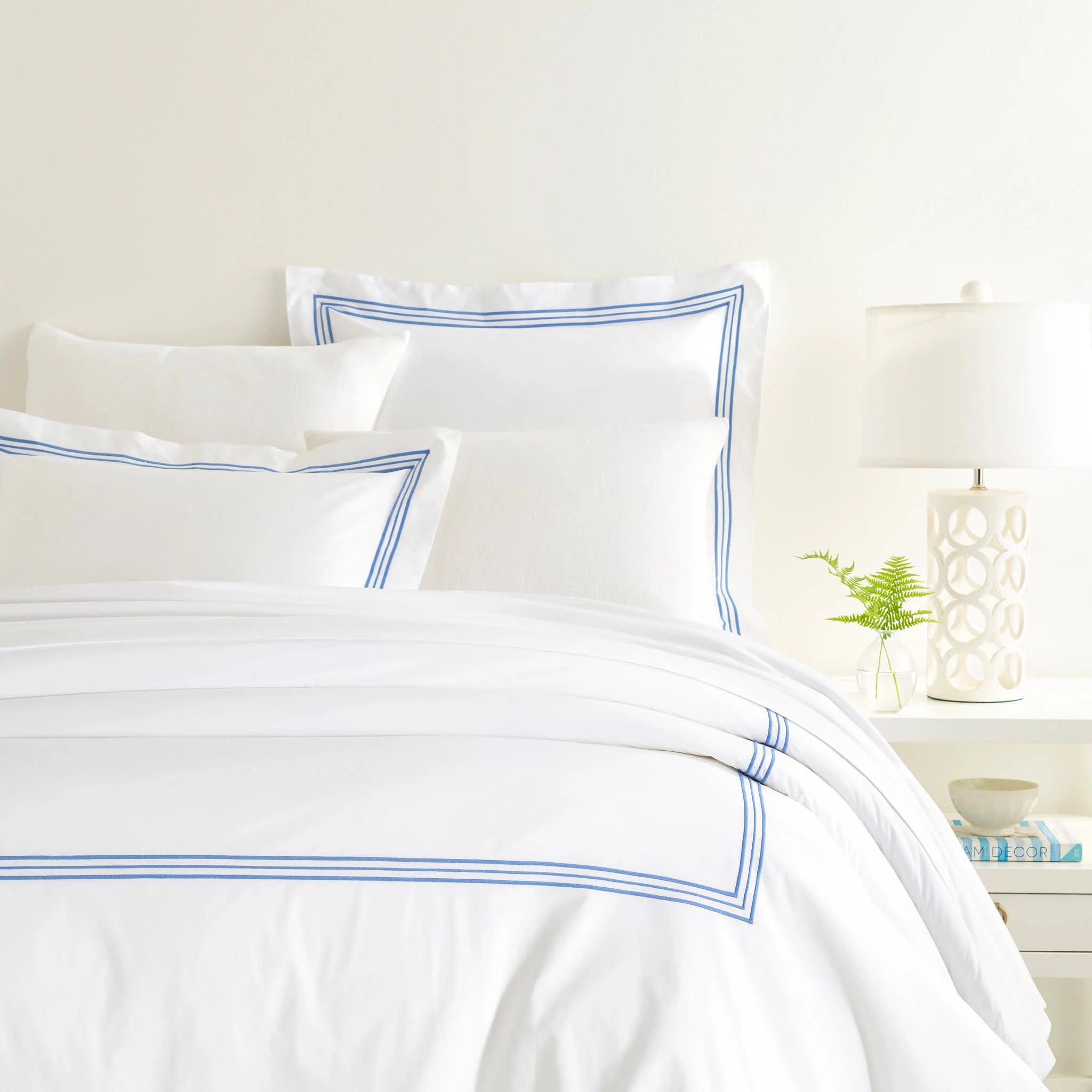Trio Duvet Cover | French Blue