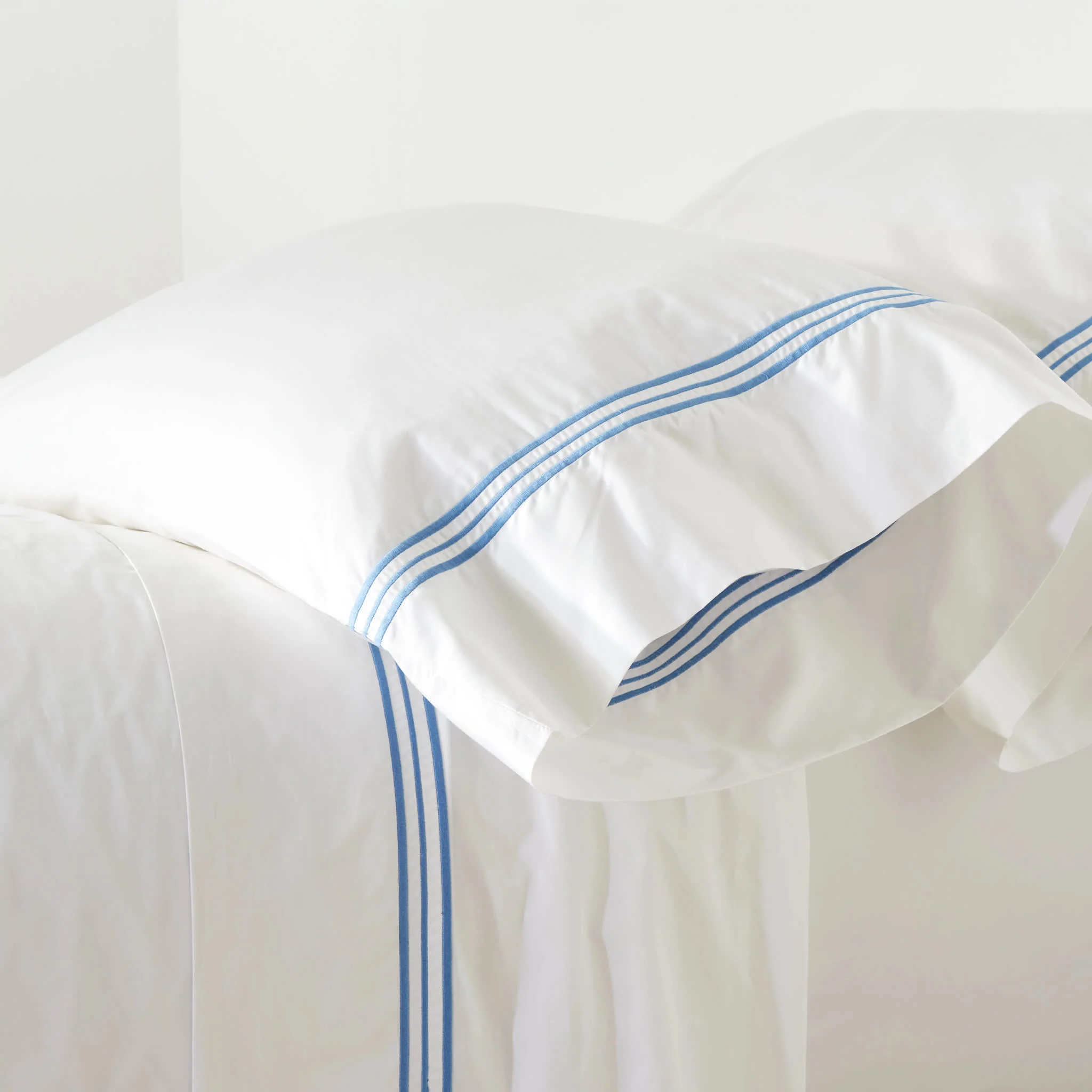 Trio Flat Sheet | French Blue