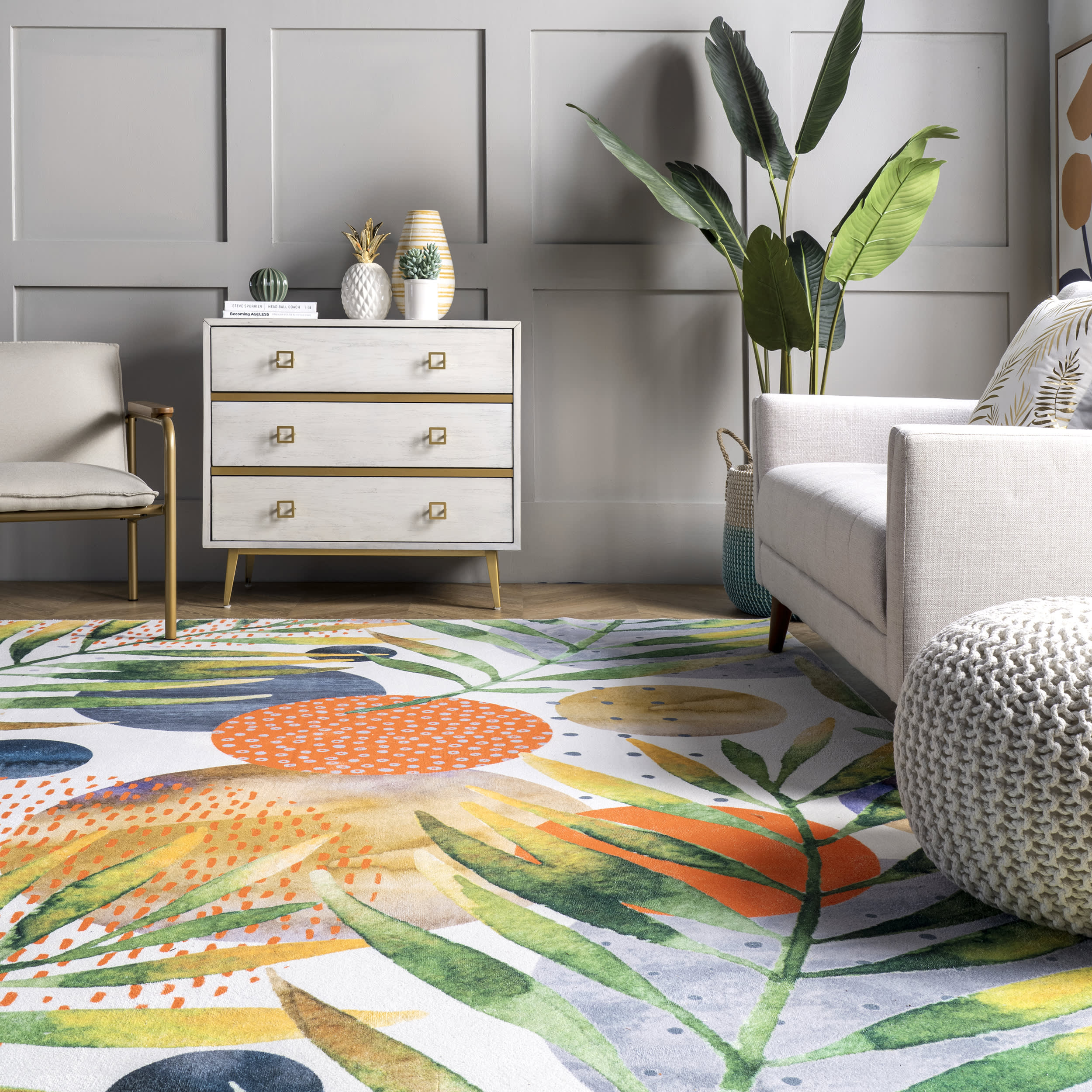 Tropics Washable Rug | Multicolor - Image 4