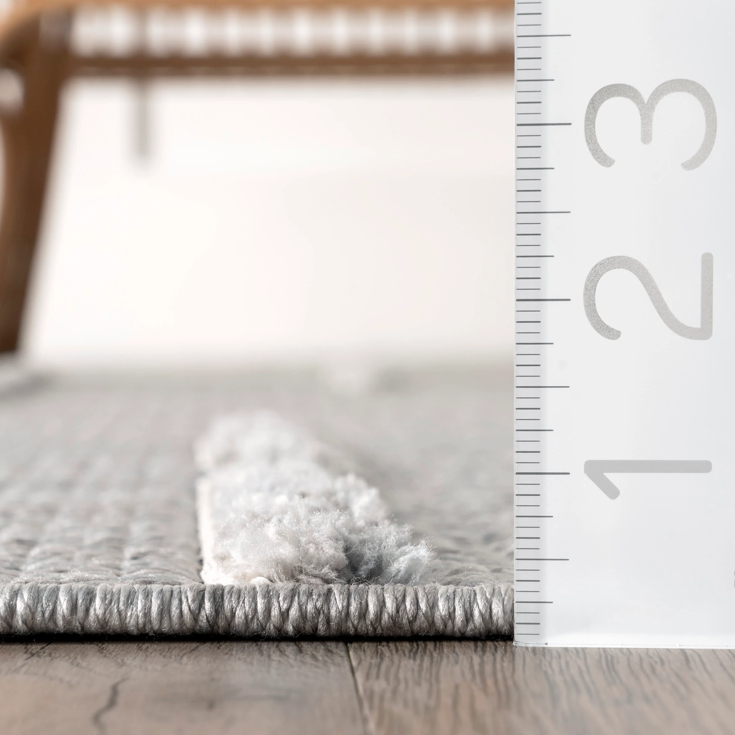Uma Parallel Lines Rug | Light Grey - Image 5