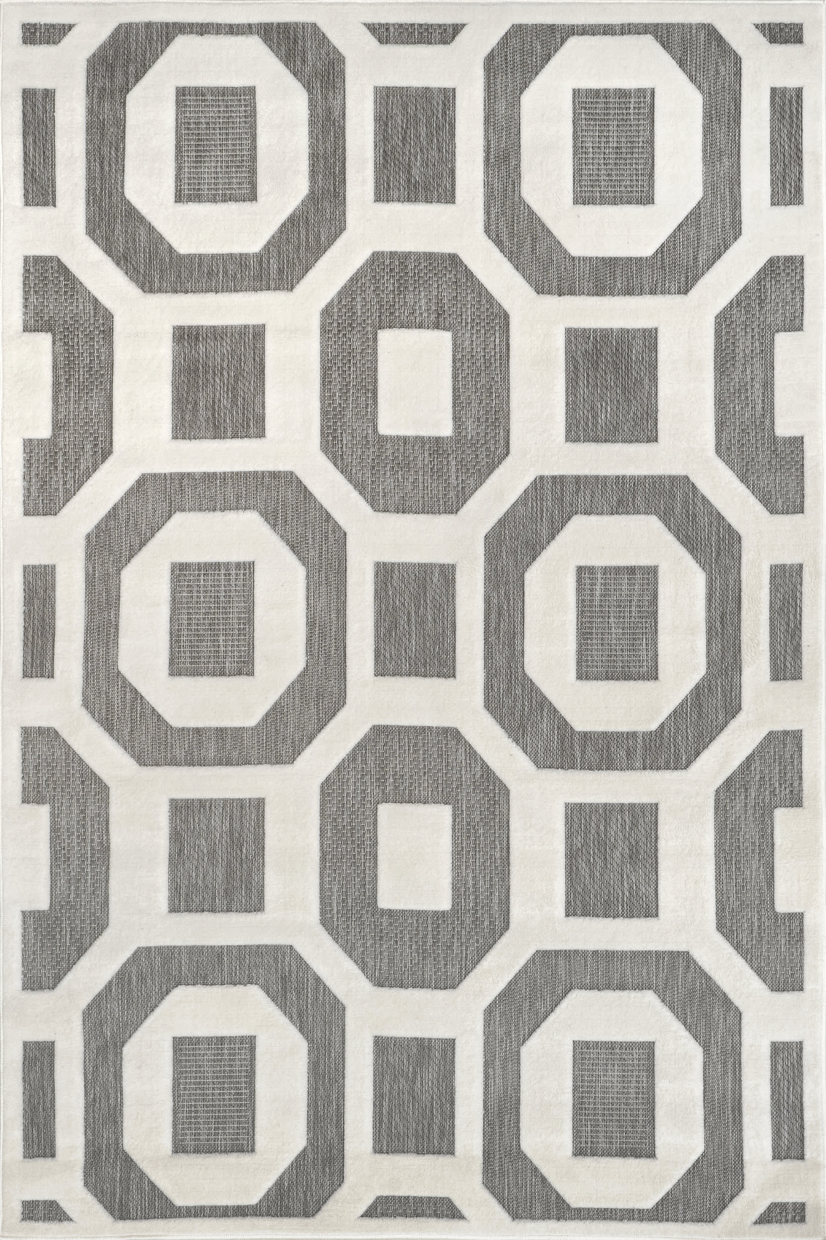 Vail Indoor/Outdoor Geometric Rug | Grey