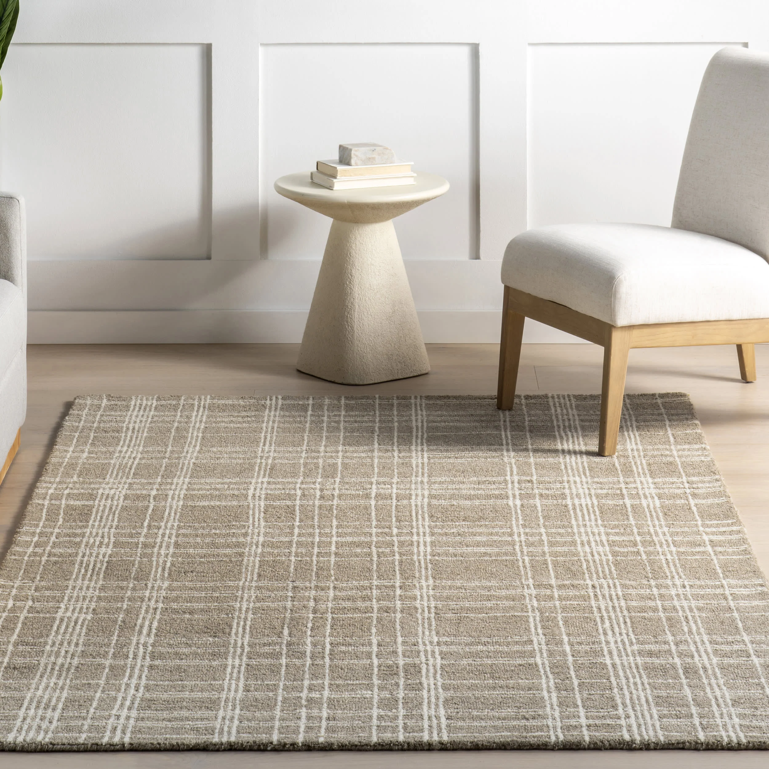 Valery Plaid Rug | Sand - Image 5