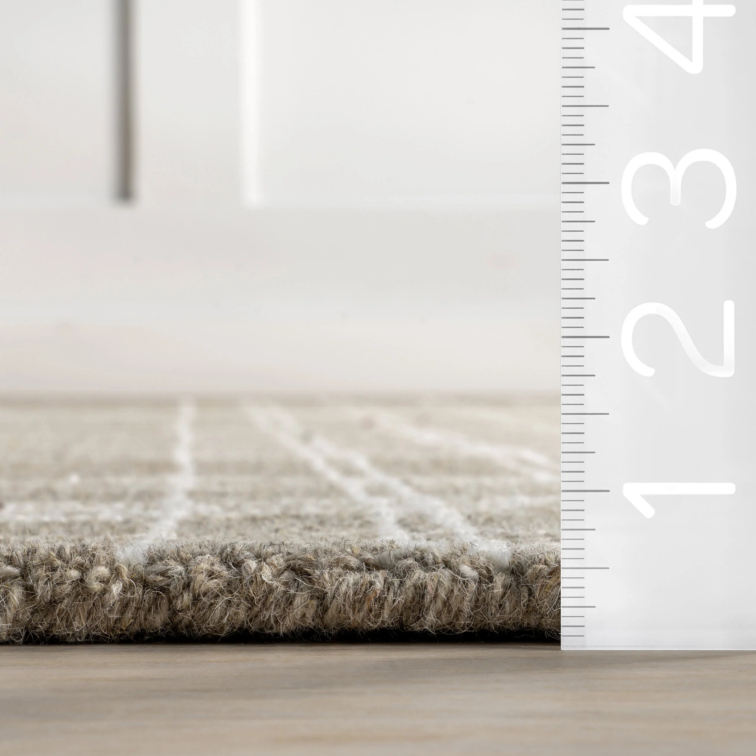 Valery Plaid Rug | Sand - Image 6