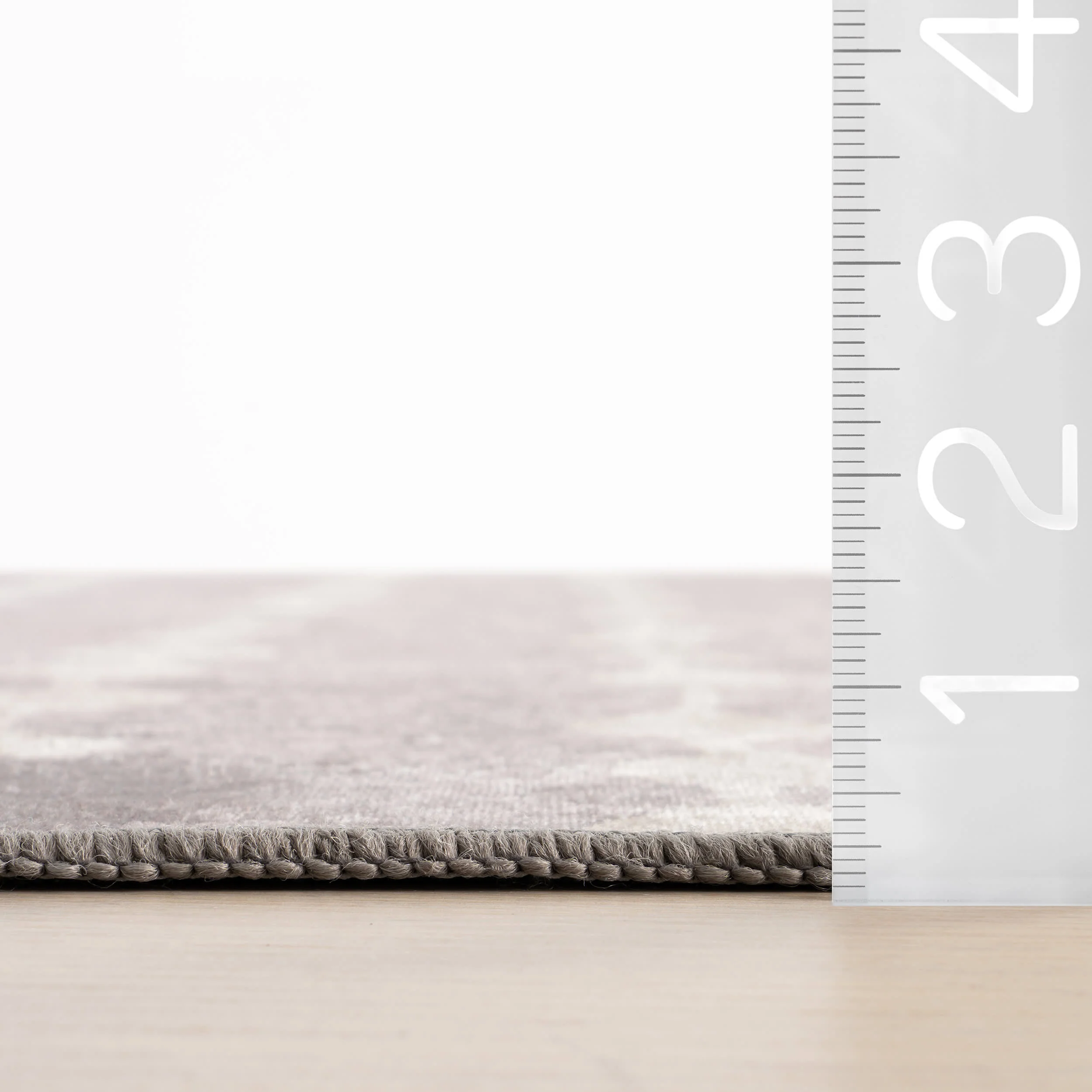 Valti Bohemian Polka Dot Washable Rug | Grey - Image 6