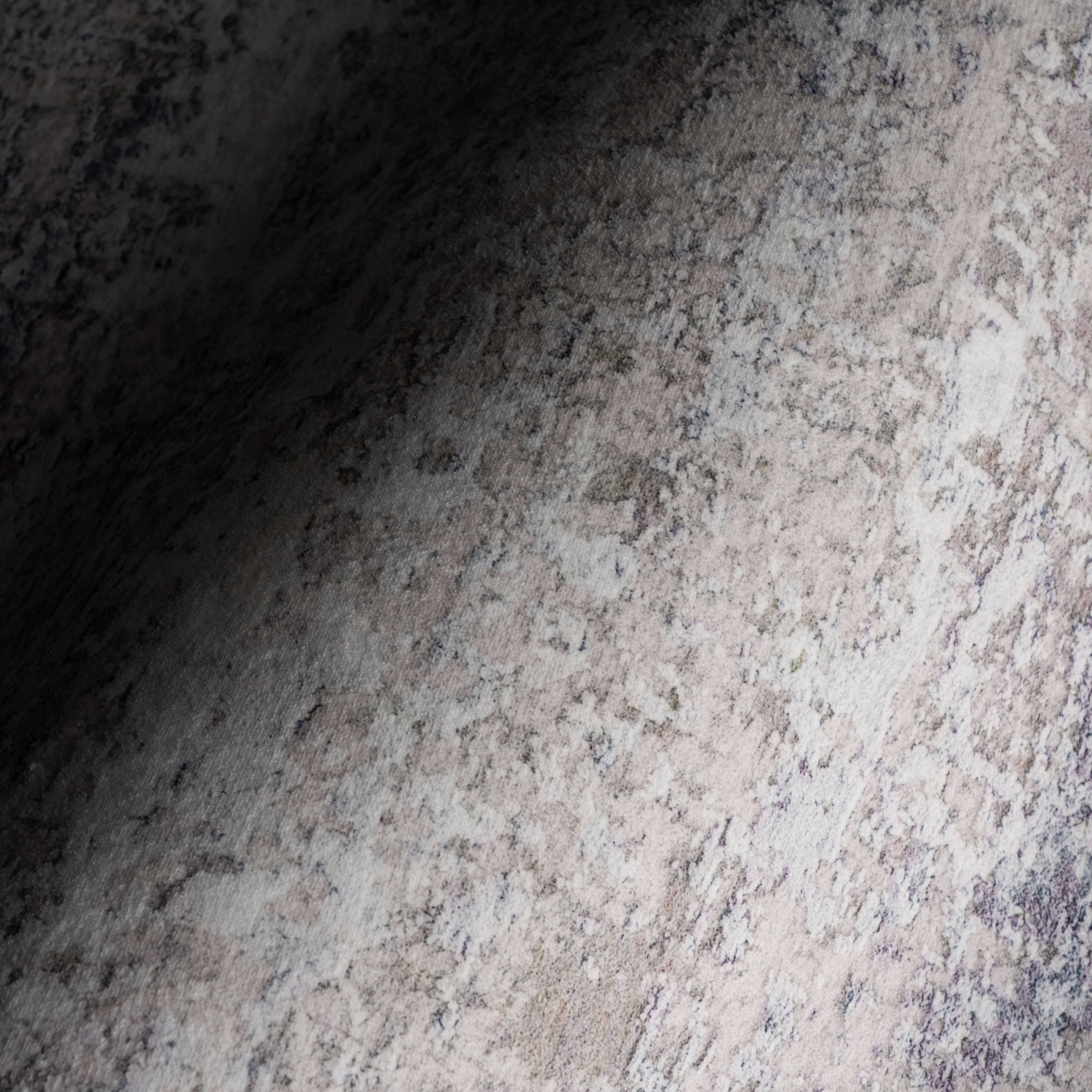 Glacier Abstract Washable Rug | Grey - Image 3