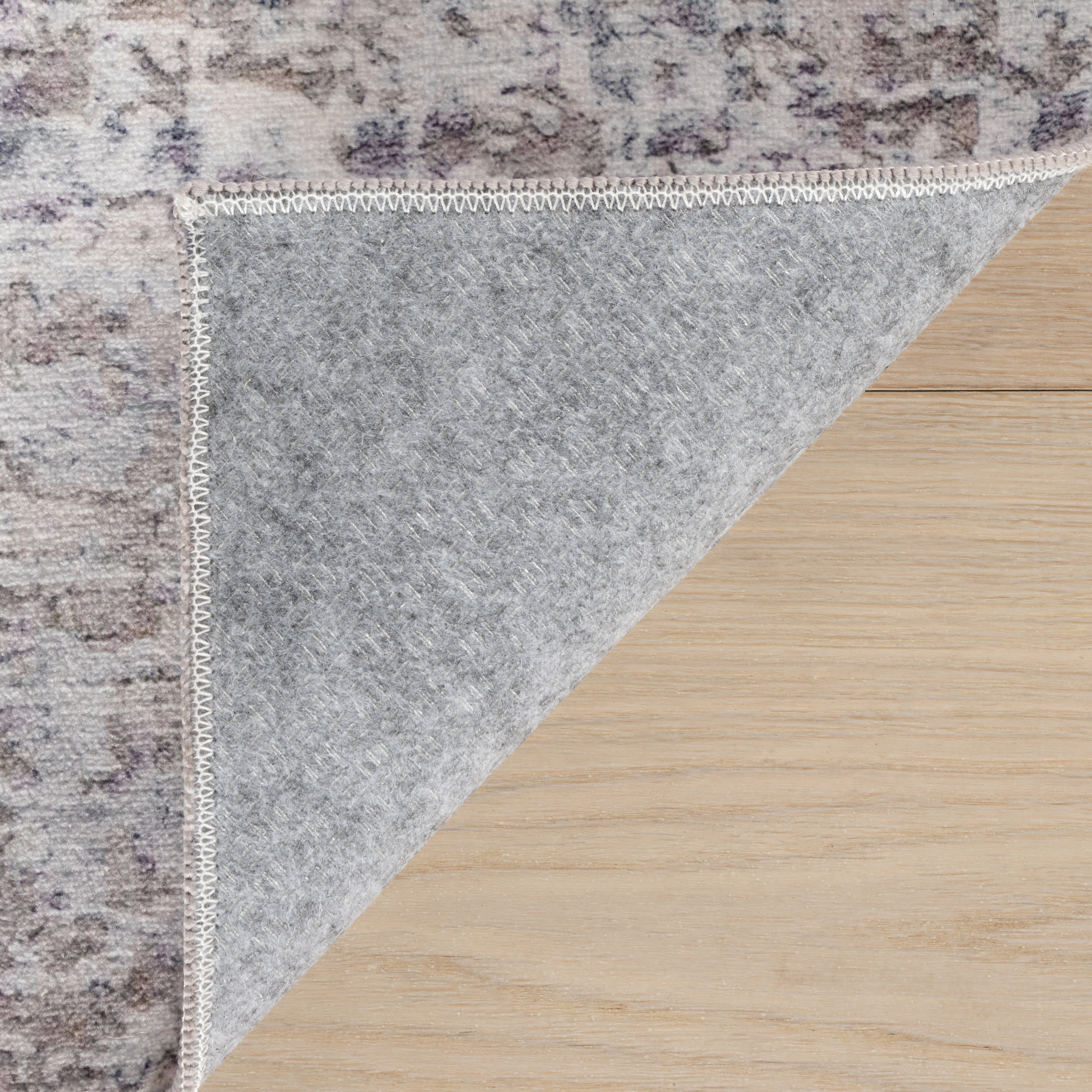 Glacier Abstract Washable Rug | Grey - Image 8