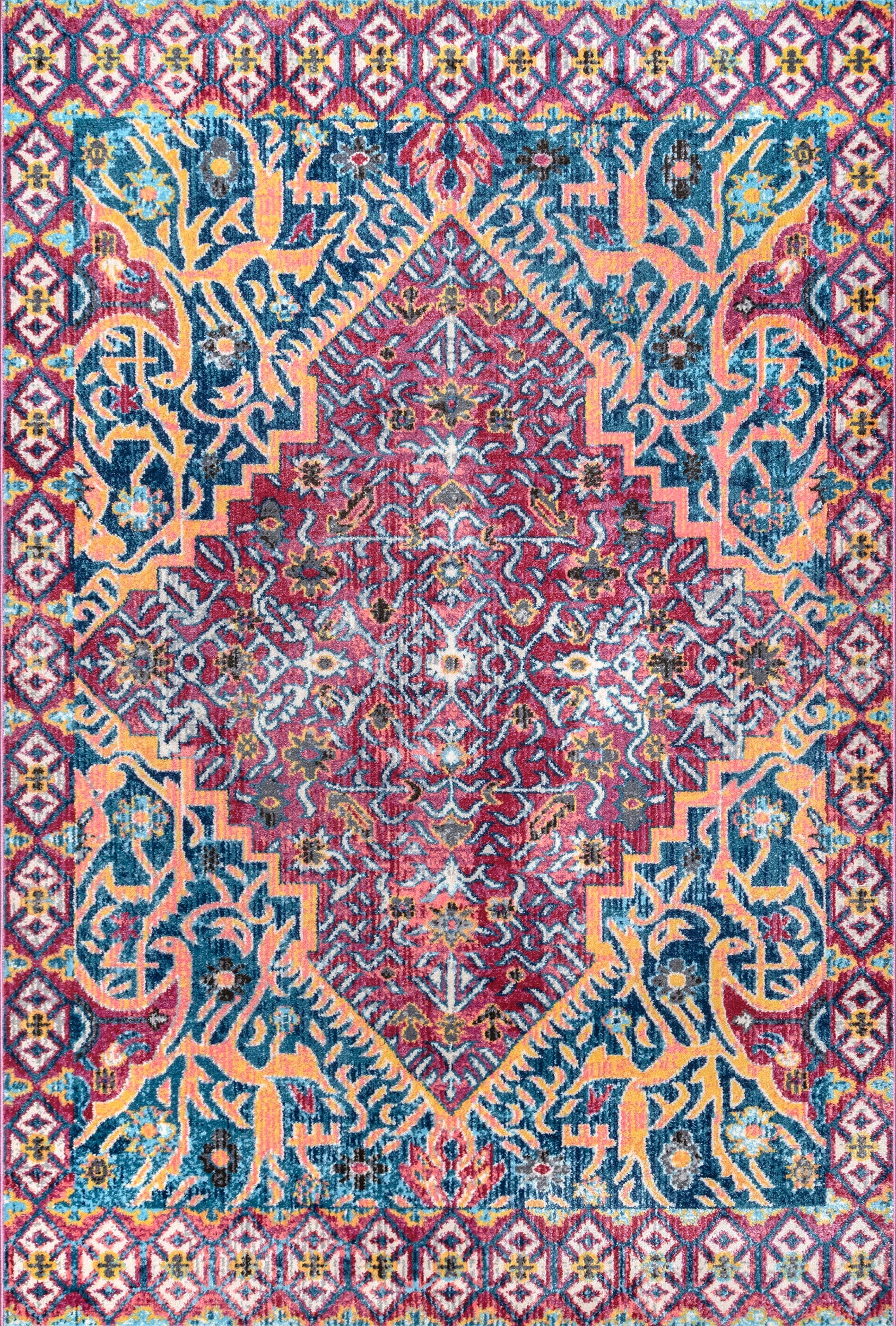 Vena Medallion Rug | Red
