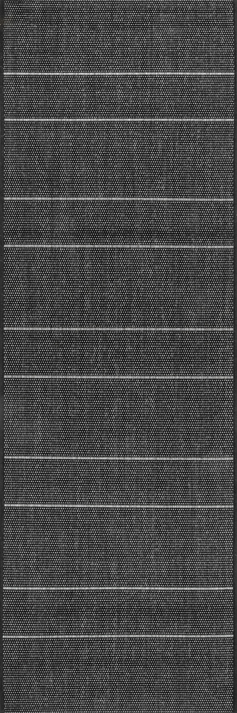 Venetian Pinstripes Indoor/Outdoor Rug | Black