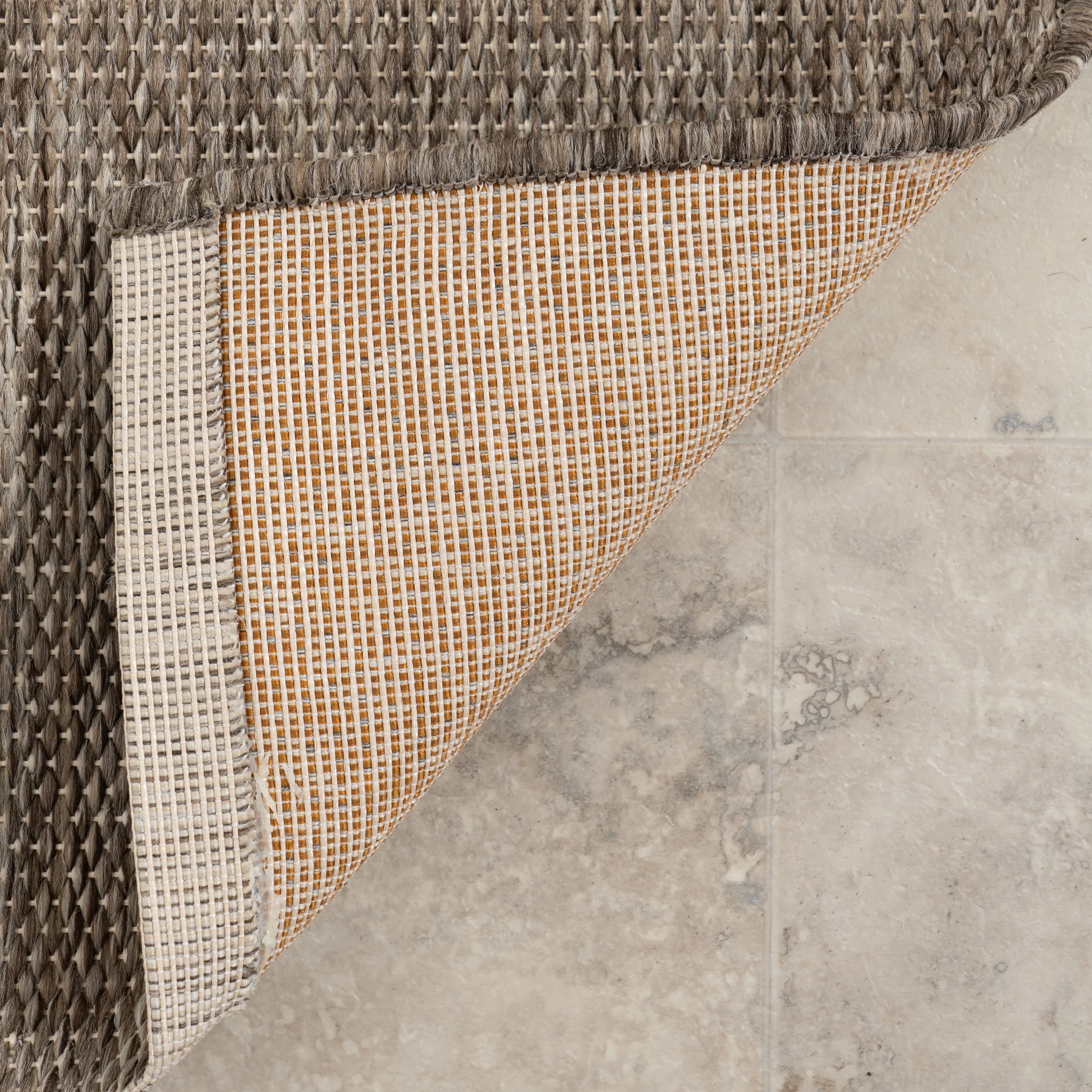 Venetian Pinstripes Indoor/Outdoor Rug | Light Grey - Image 7