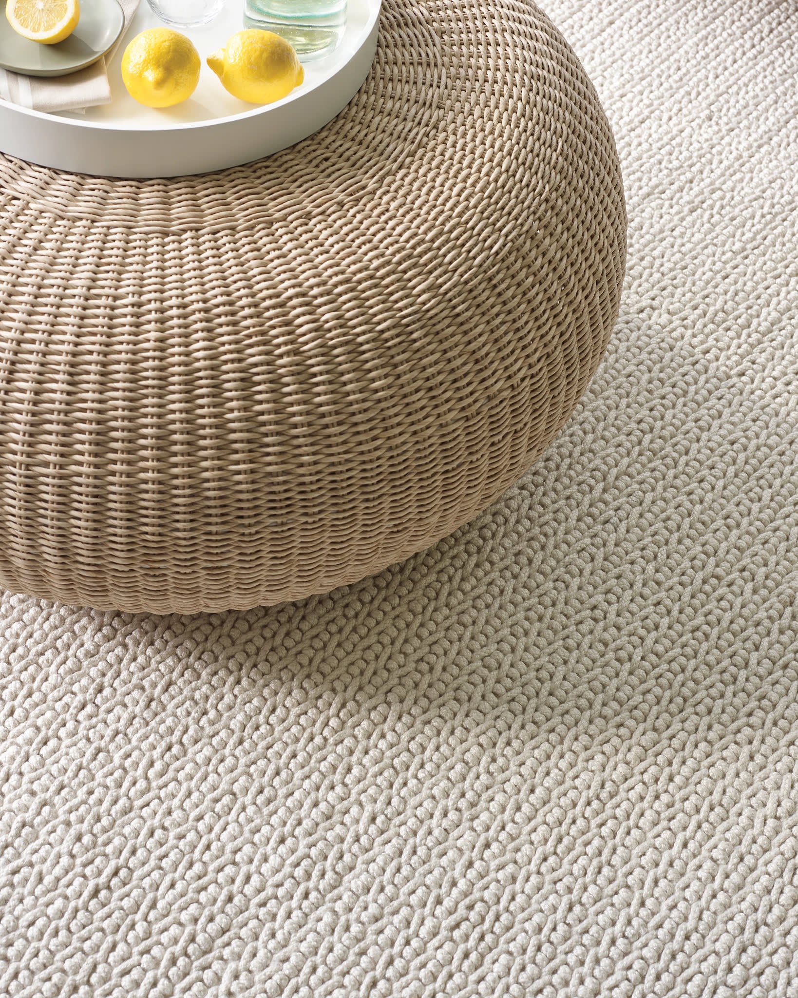 Veranda Handwoven Performance Rug | Ivory - Image 5