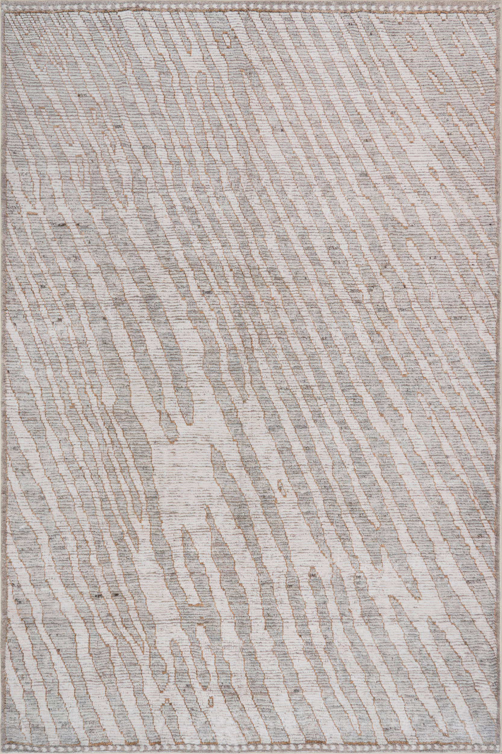 Vespera Abstract Washable Rug | Beige