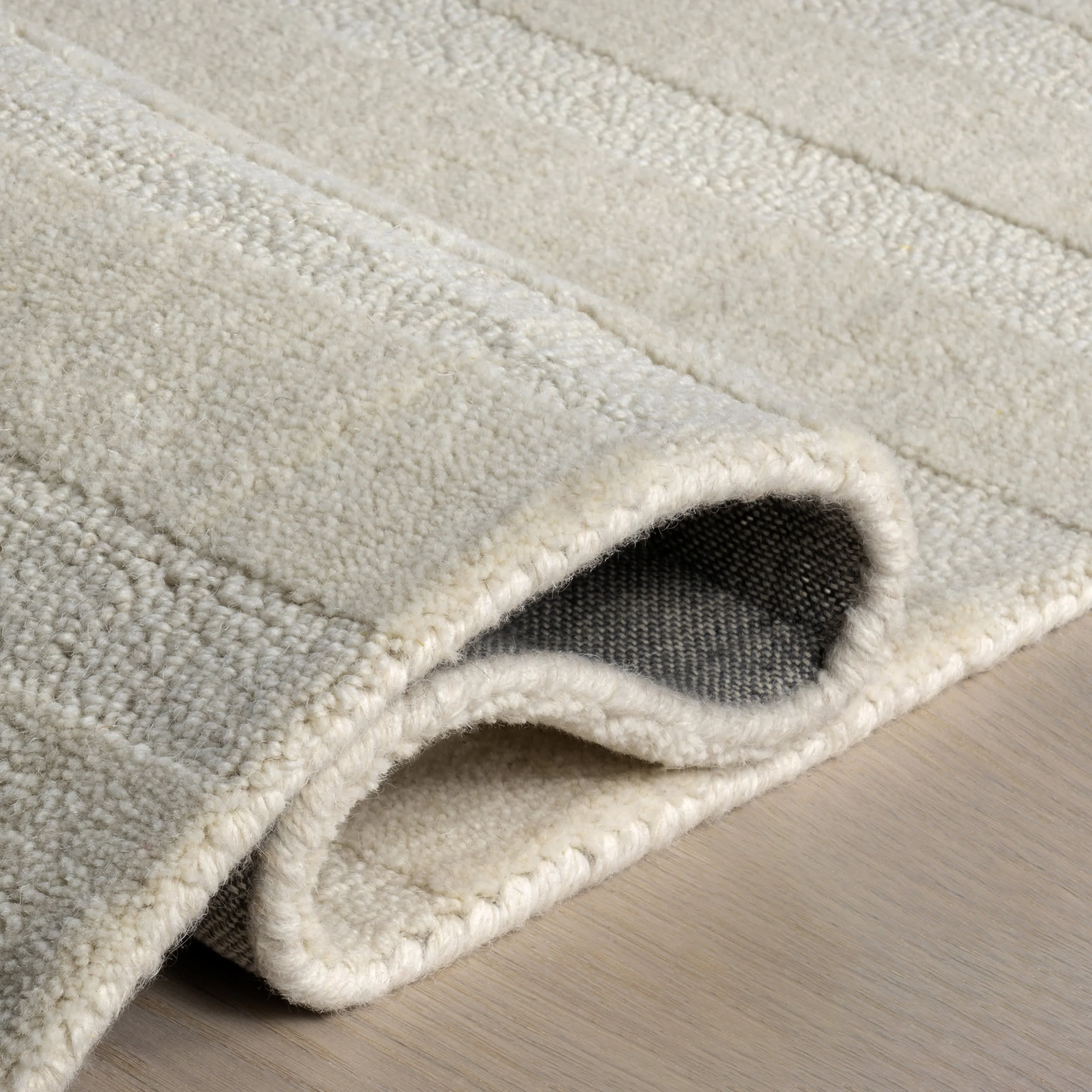 Vestry Striped Wool Rug | Ivory - Image 9