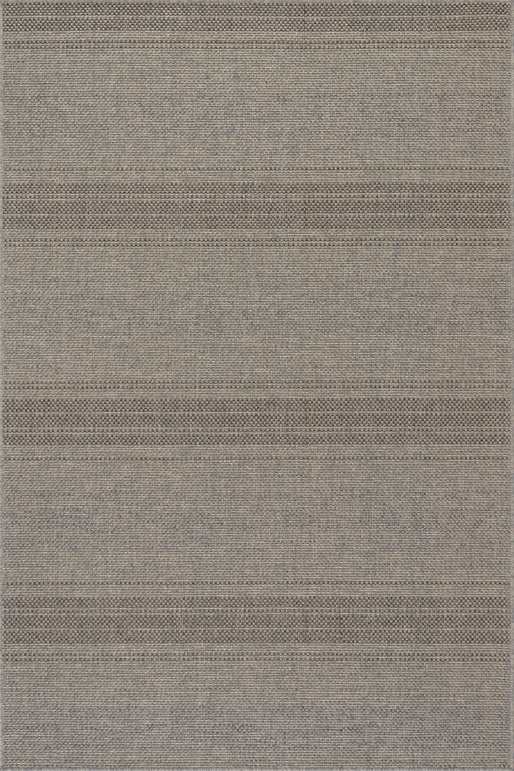Veya Modern Striped Indoor/Outdoor Rug | Brown