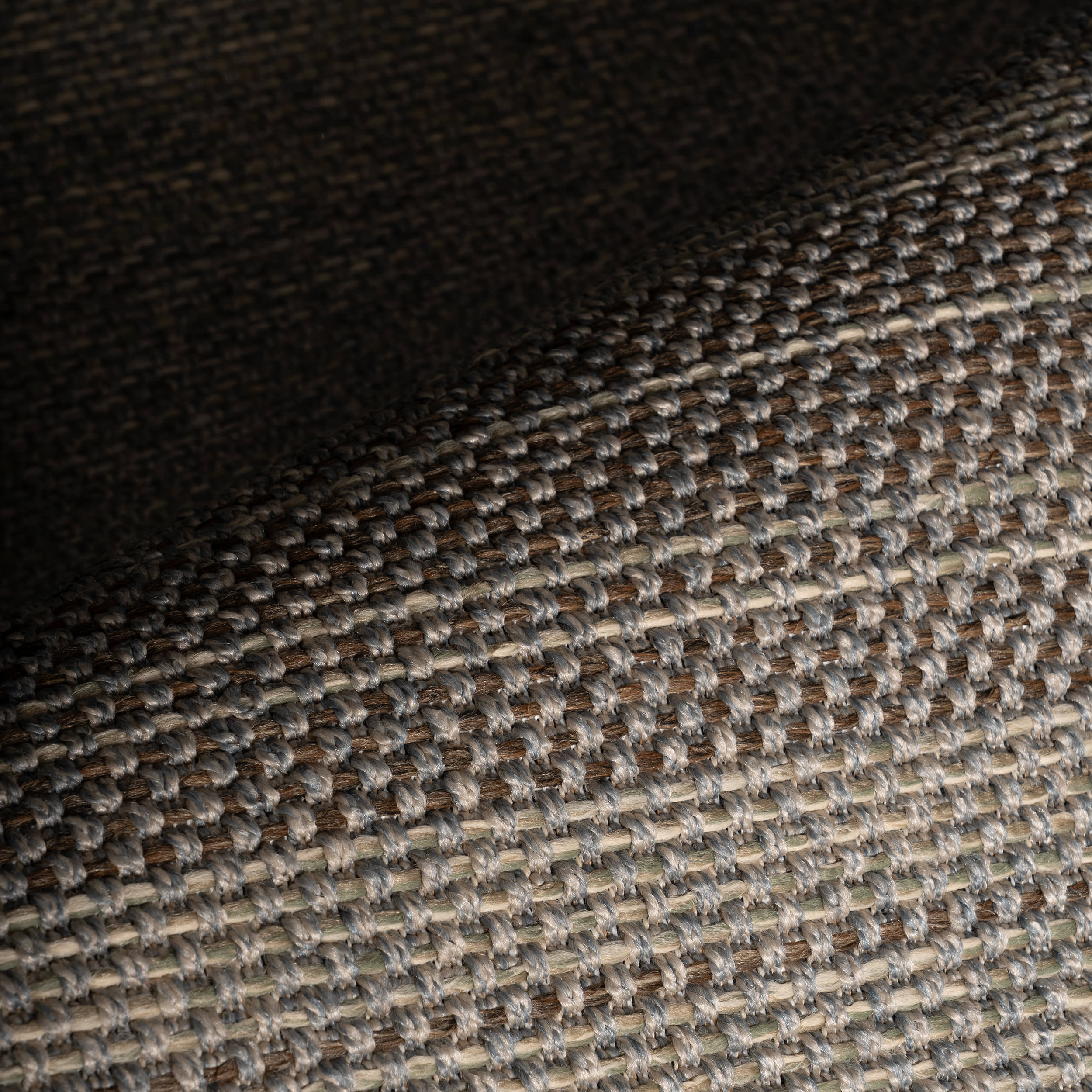 Veya Modern Striped Indoor/Outdoor Rug | Brown - Image 3
