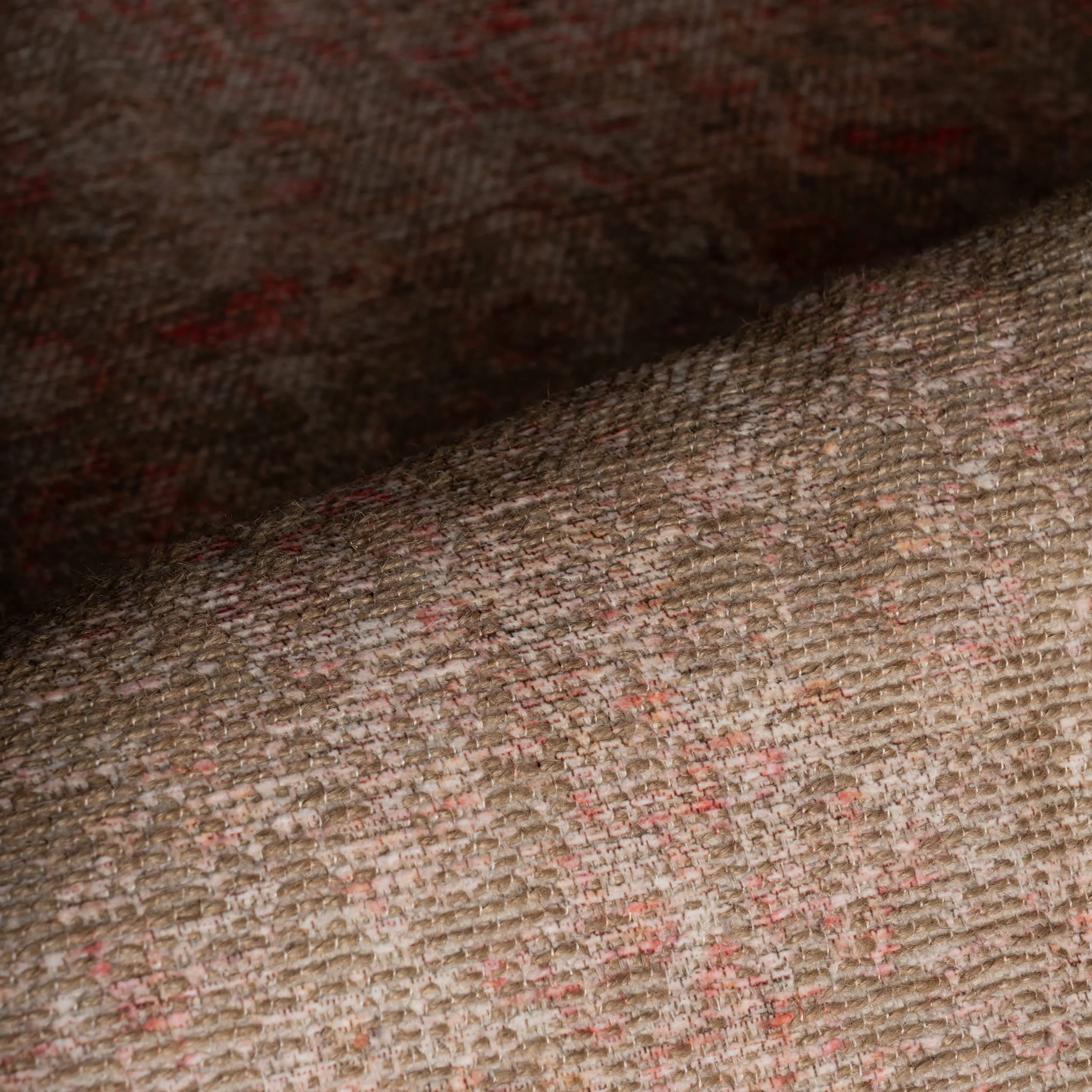 Vianey Vintage and Distressed Rug | Peach - Image 3