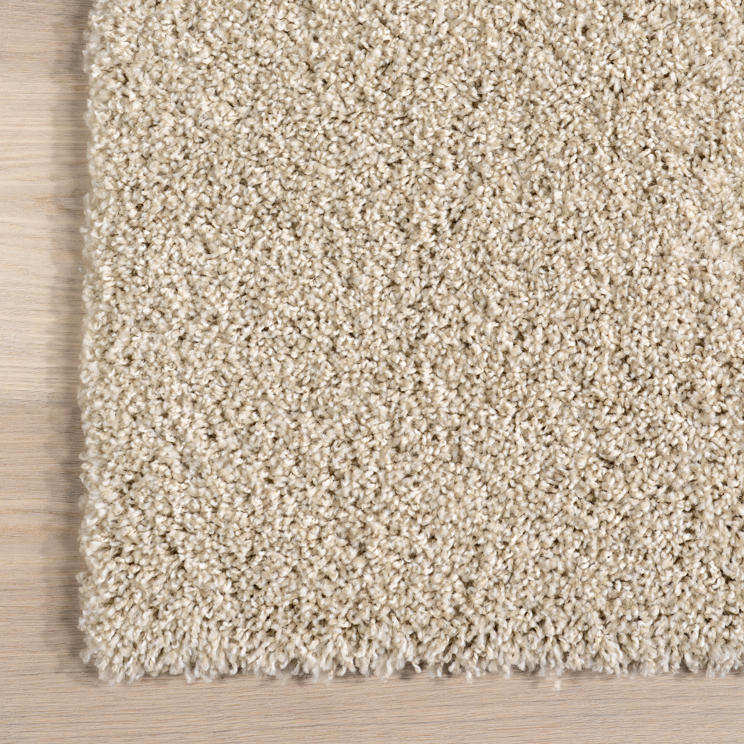 Vida Solid Shag Rug | Beige Ivory - Image 3