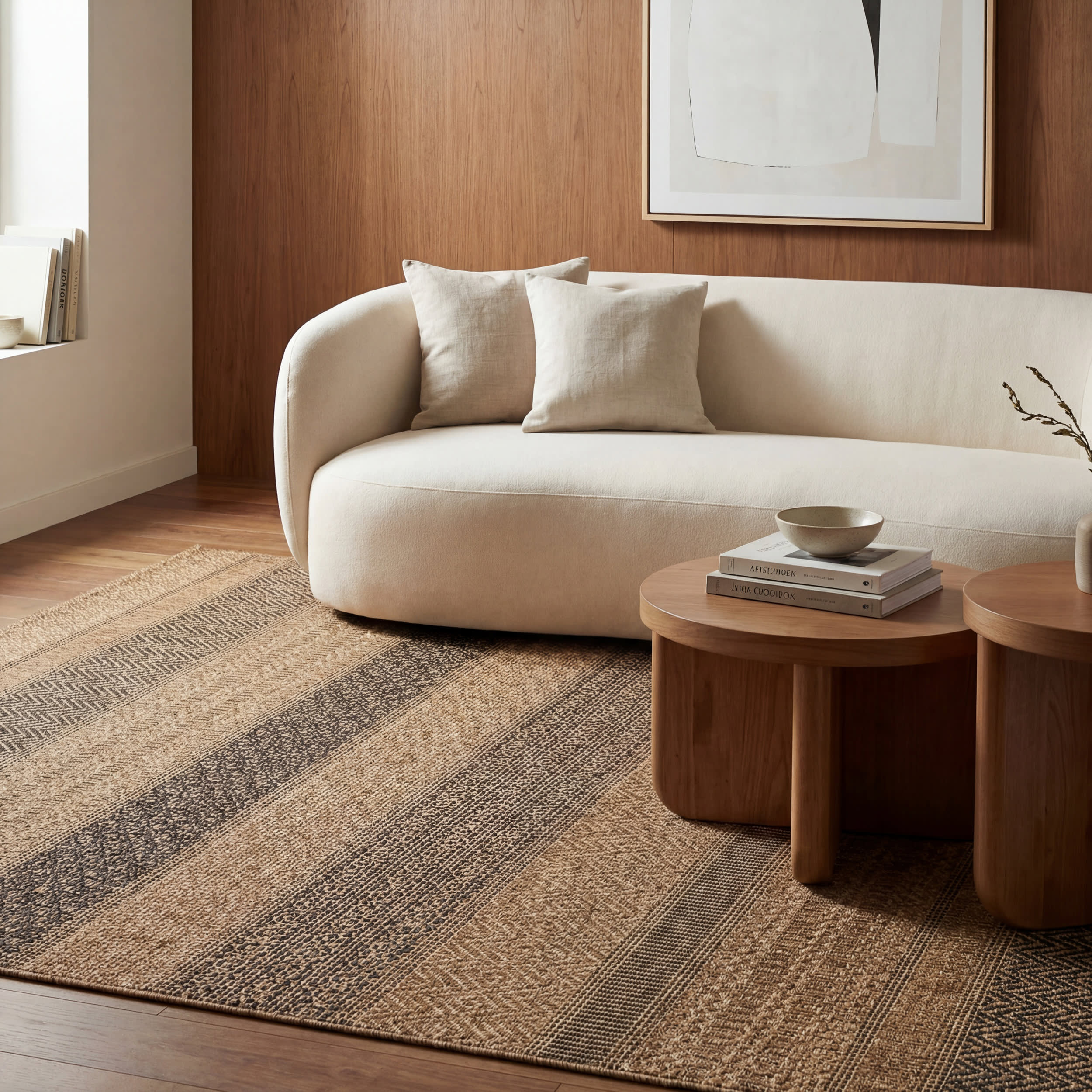 Vielle Modern Abstract Indoor/Outdoor Rug | Black - Image 5