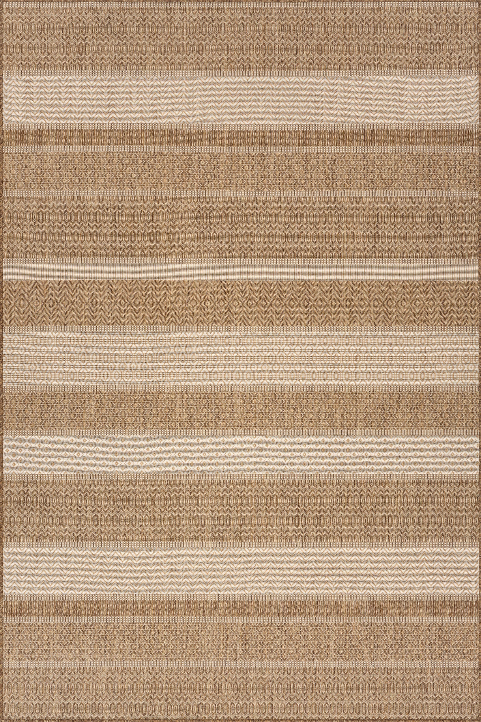 Vielle Modern Abstract Indoor/Outdoor Rug | Brown